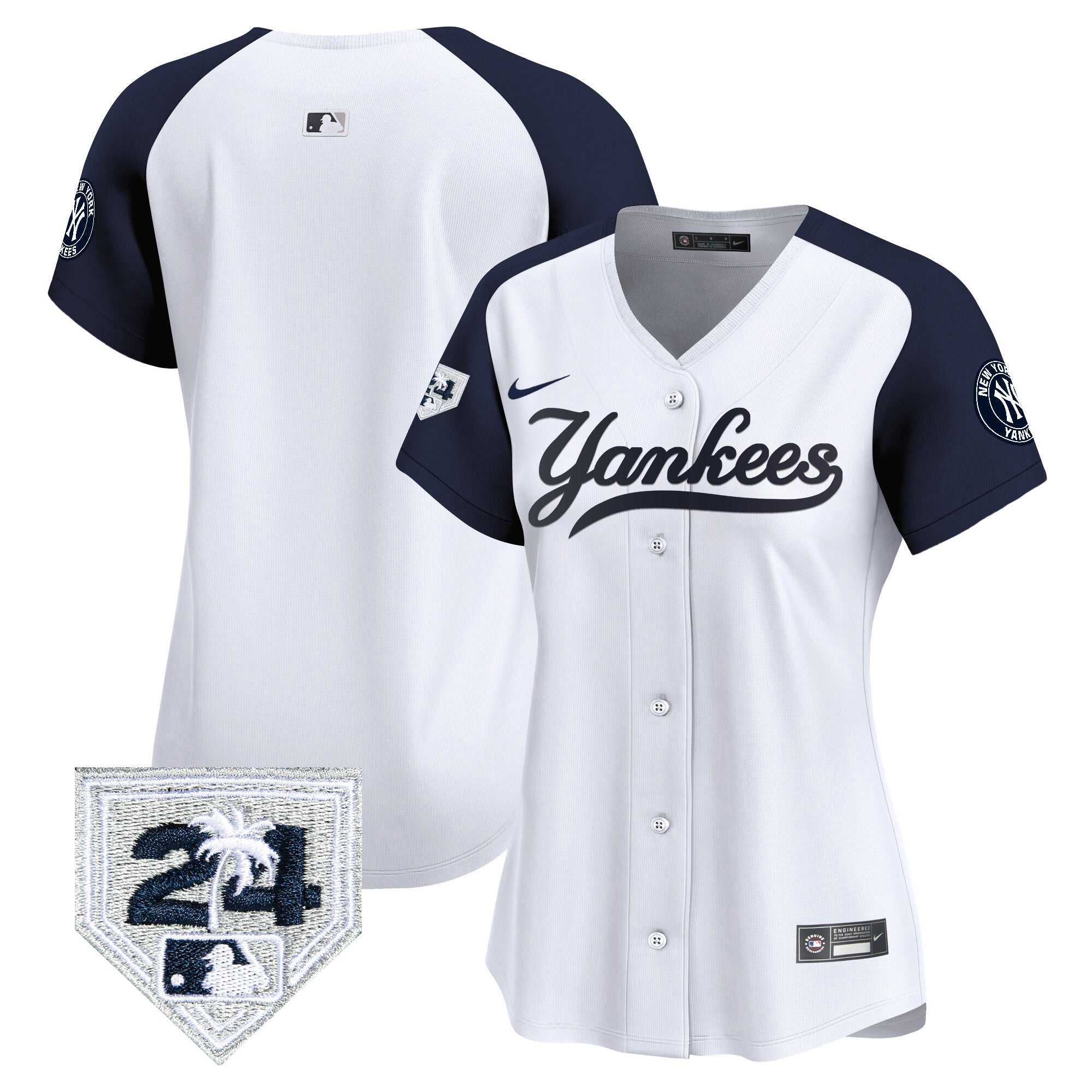 Women’s New York 2024 Spring Training Patch Vapor Premier Limited Jersey V6