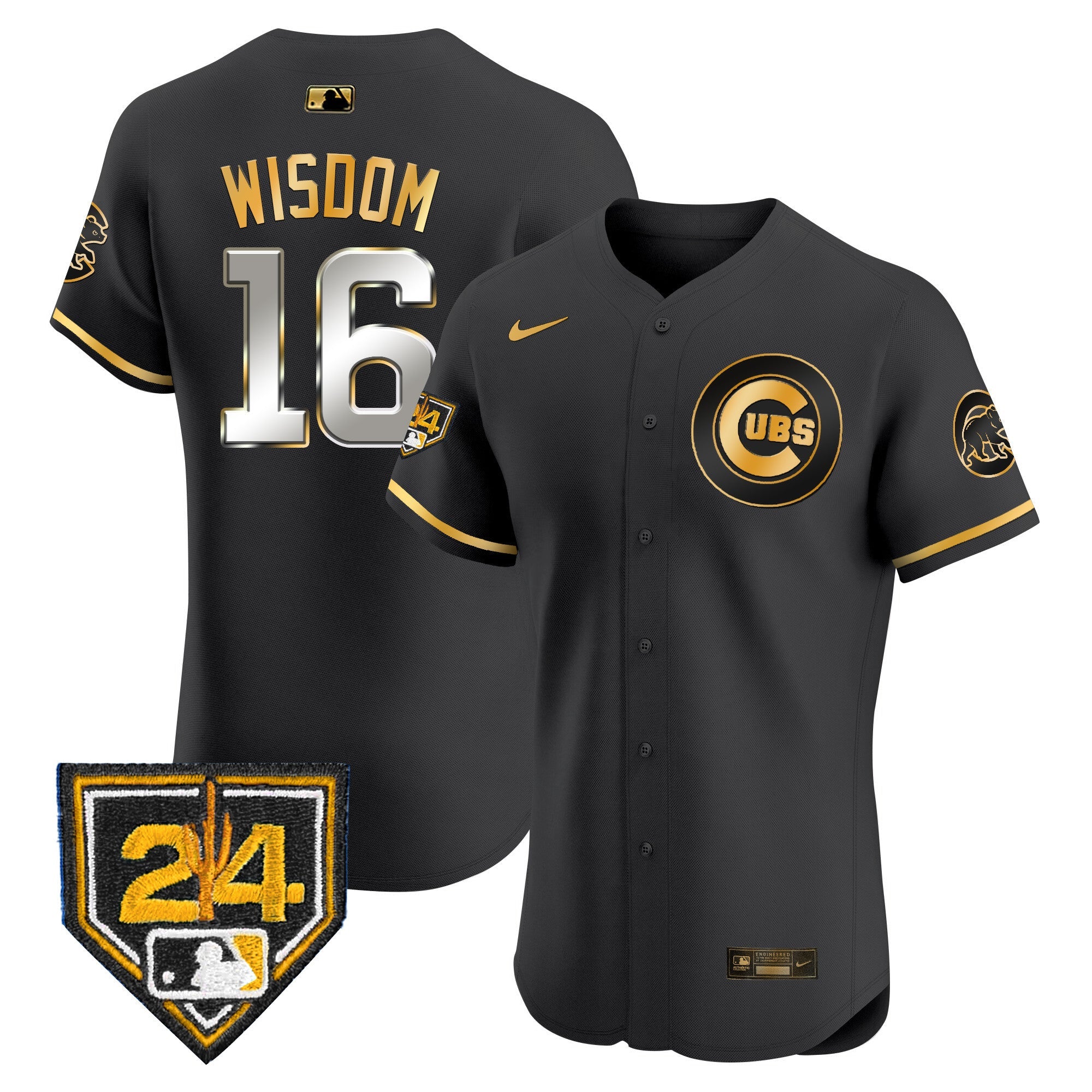 Men’s Chicago 2024 Spring Training Patch Vapor Premier Elite Jersey V2