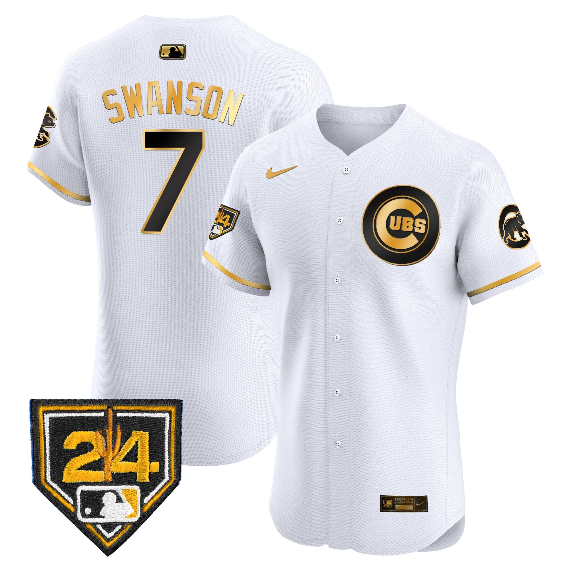 Men’s Chicago 2024 Spring Training Patch Vapor Premier Elite Jersey V2