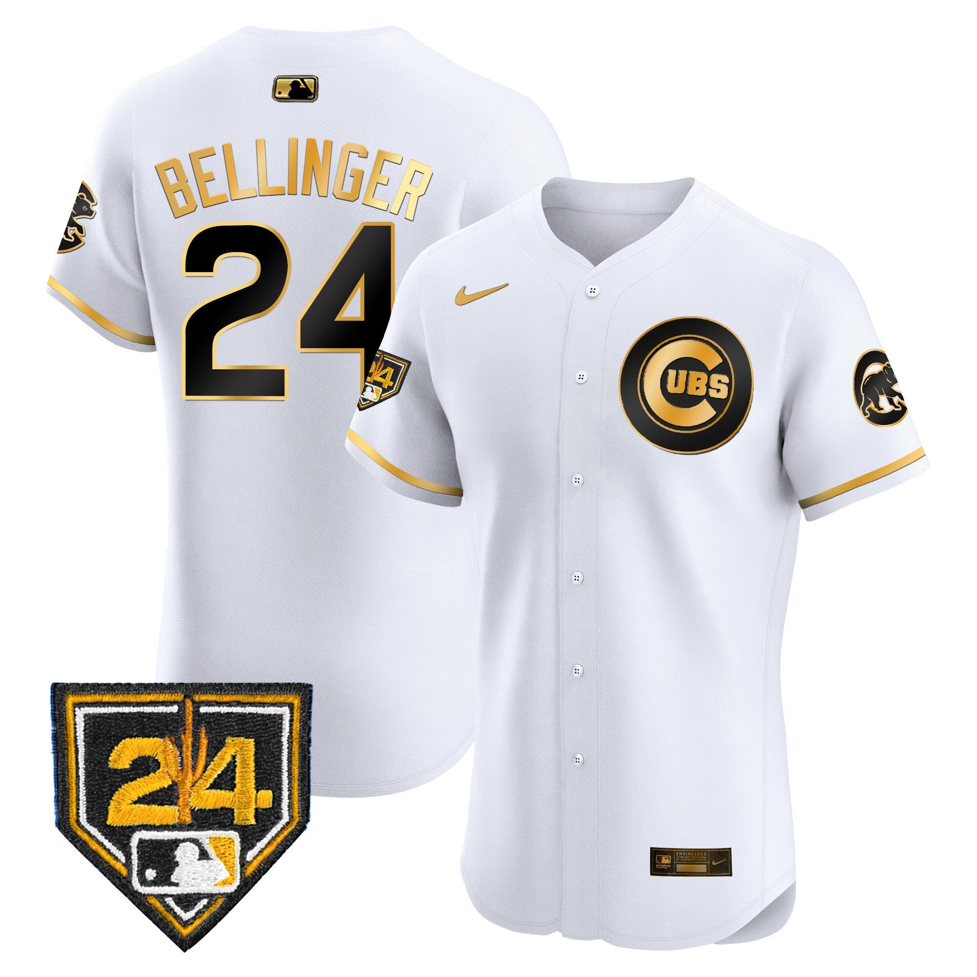 Men’s Chicago 2024 Spring Training Patch Vapor Premier Elite Jersey V2