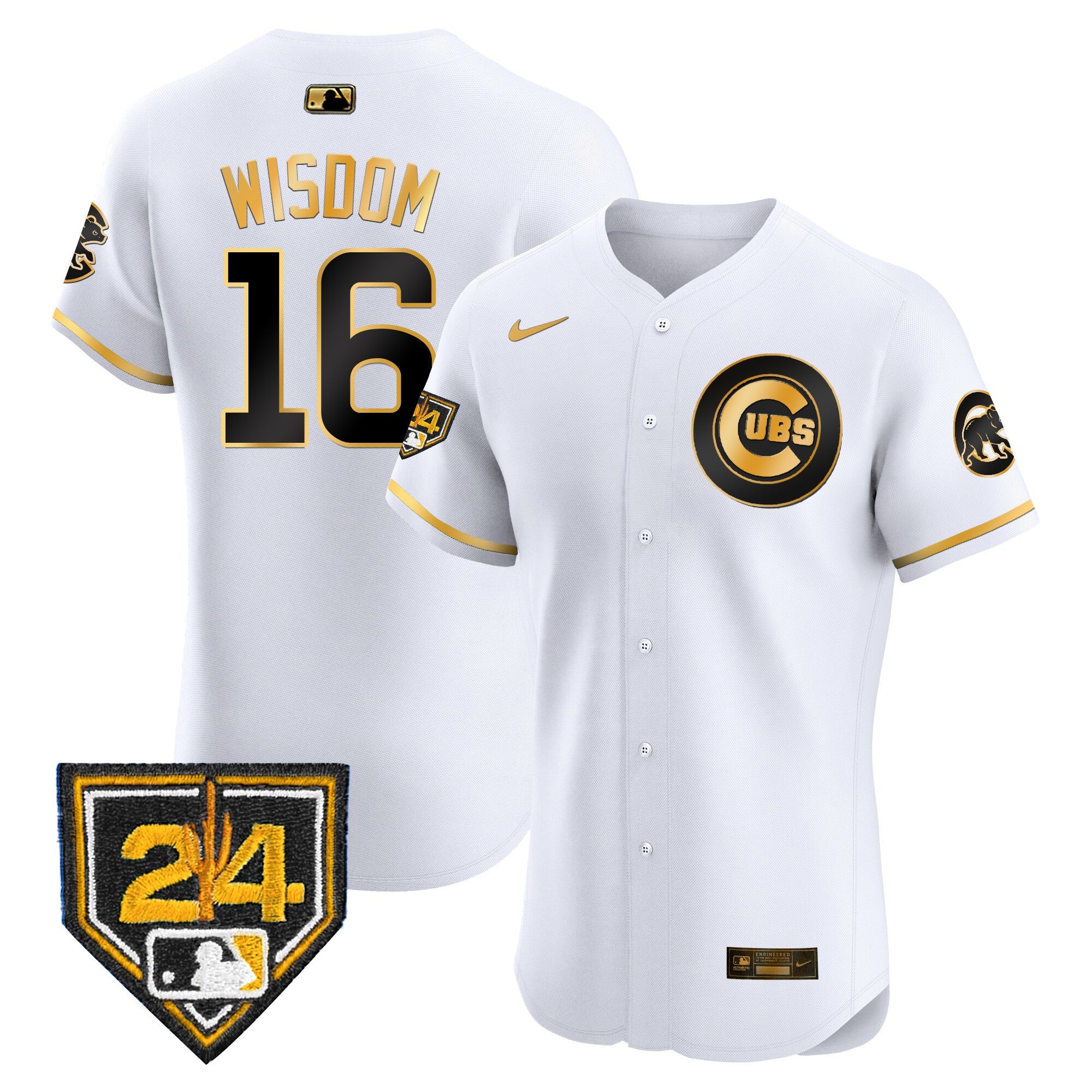 Men’s Chicago 2024 Spring Training Patch Vapor Premier Elite Jersey V2