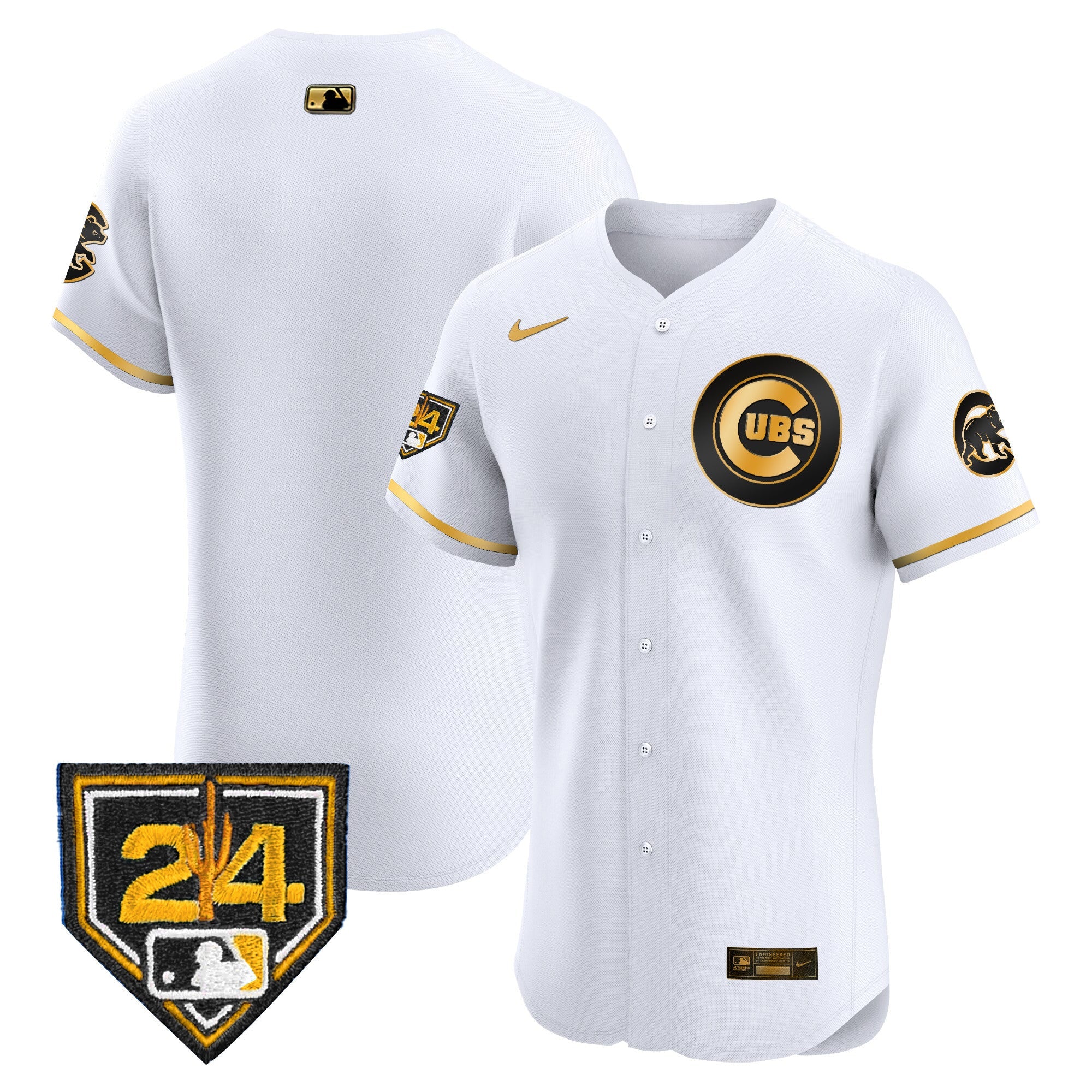 Men’s Chicago 2024 Spring Training Patch Vapor Premier Elite Jersey V2