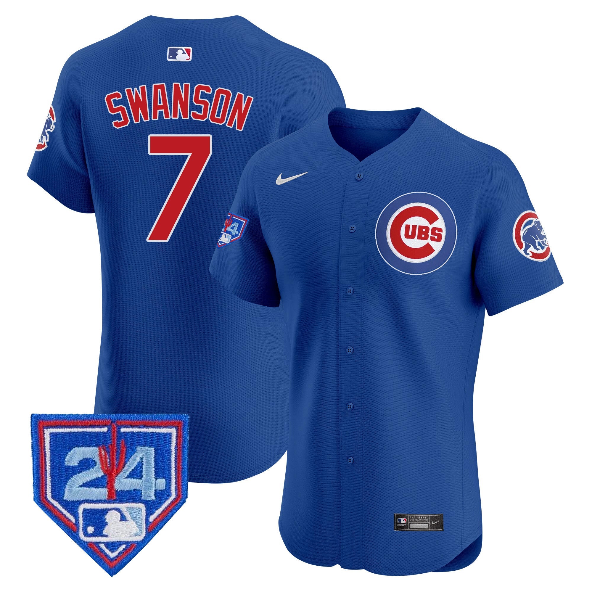Men’s Chicago 2024 Spring Training Patch Vapor Premier Elite Jersey V2