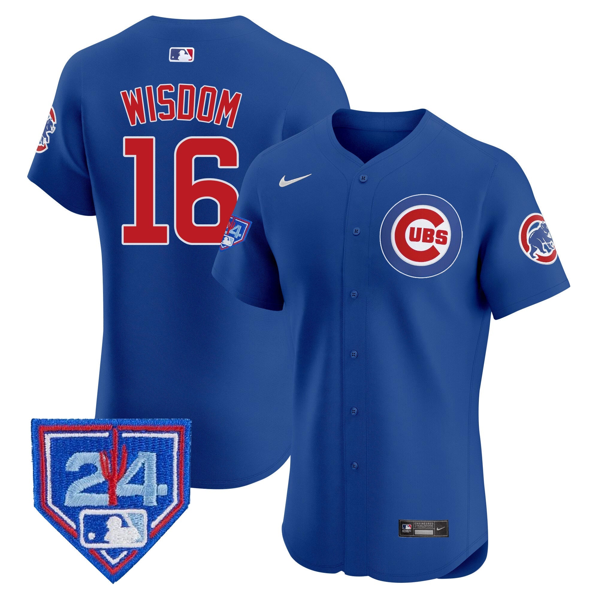 Men’s Chicago 2024 Spring Training Patch Vapor Premier Elite Jersey V2