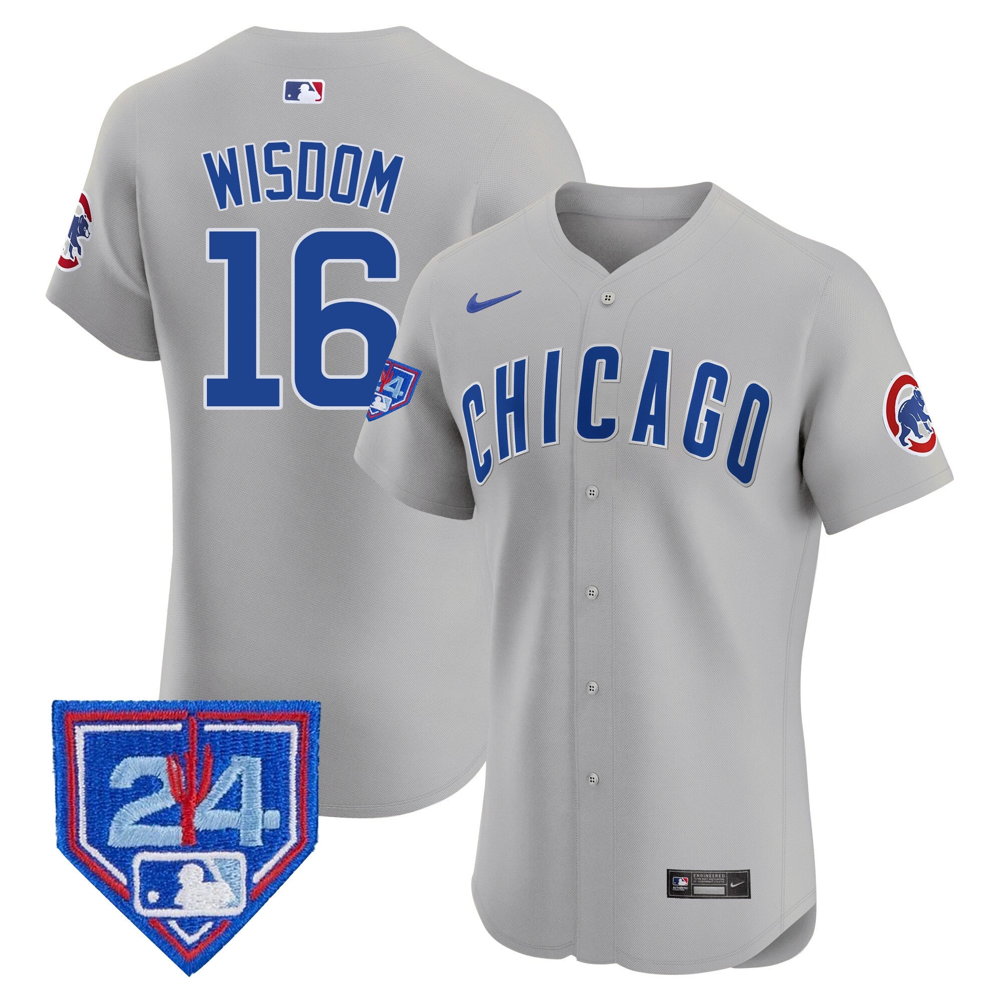 Men’s Chicago 2024 Spring Training Patch Vapor Premier Elite Jersey V2
