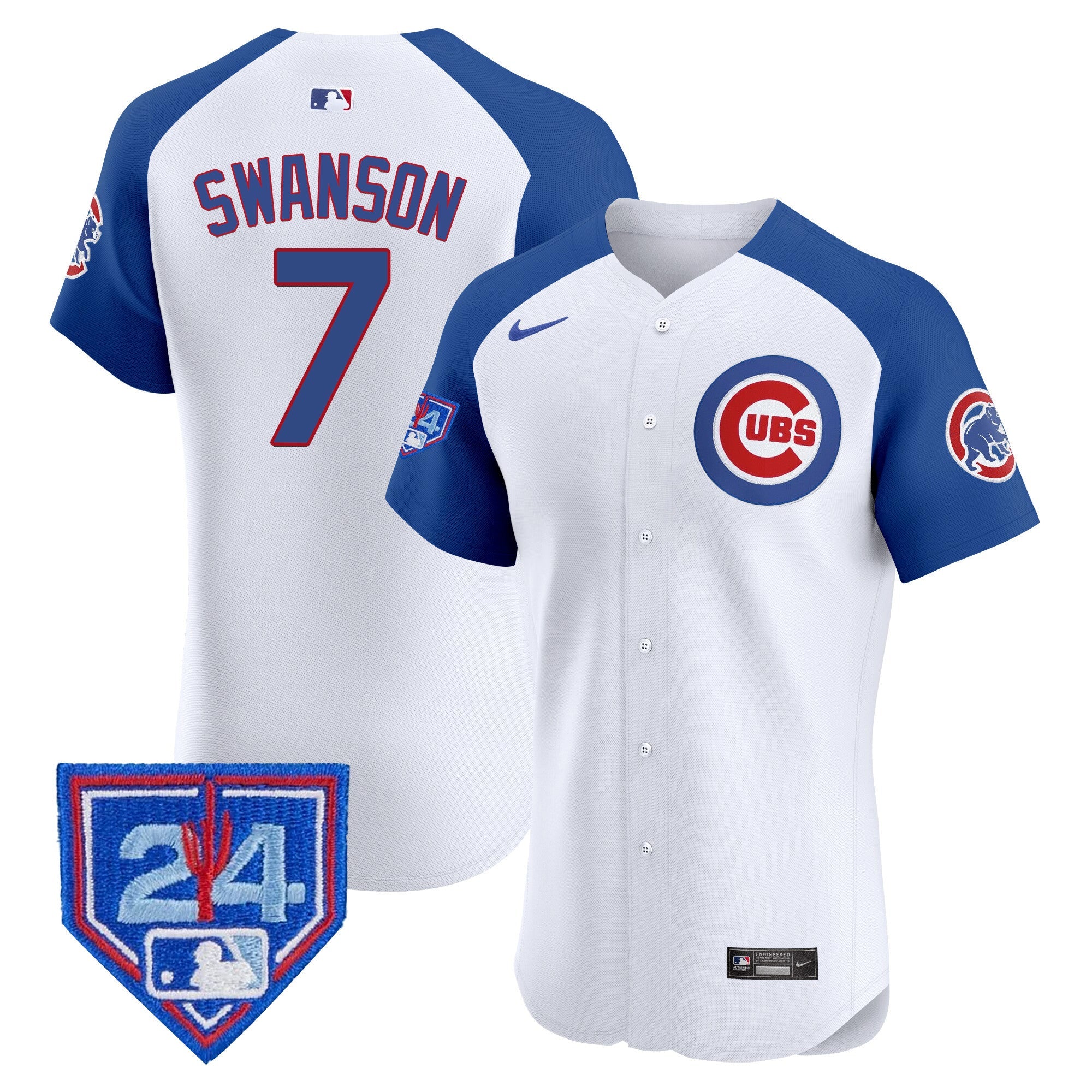 Men’s Chicago 2024 Spring Training Patch Vapor Premier Elite Jersey V2
