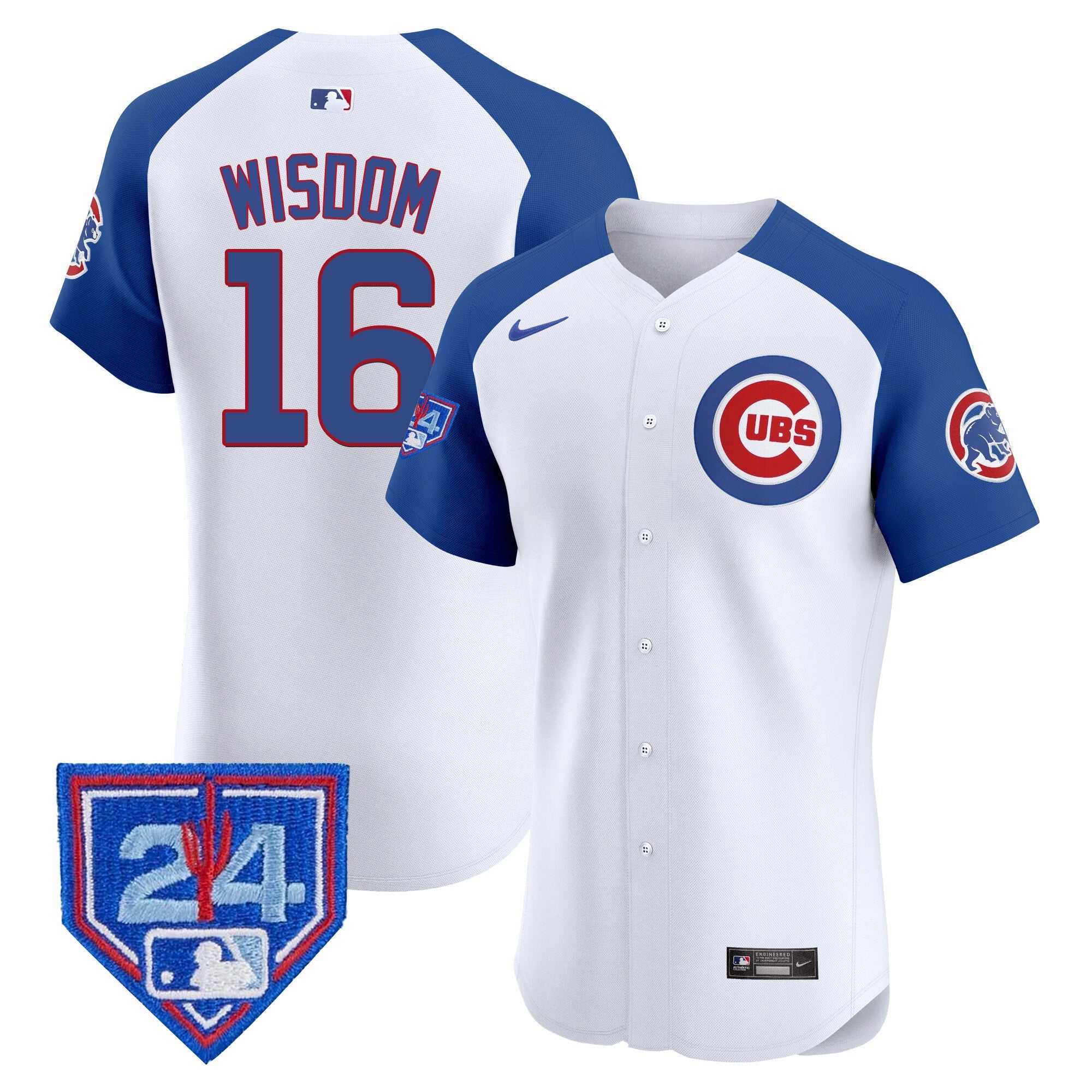 Men’s Chicago 2024 Spring Training Patch Vapor Premier Elite Jersey V2