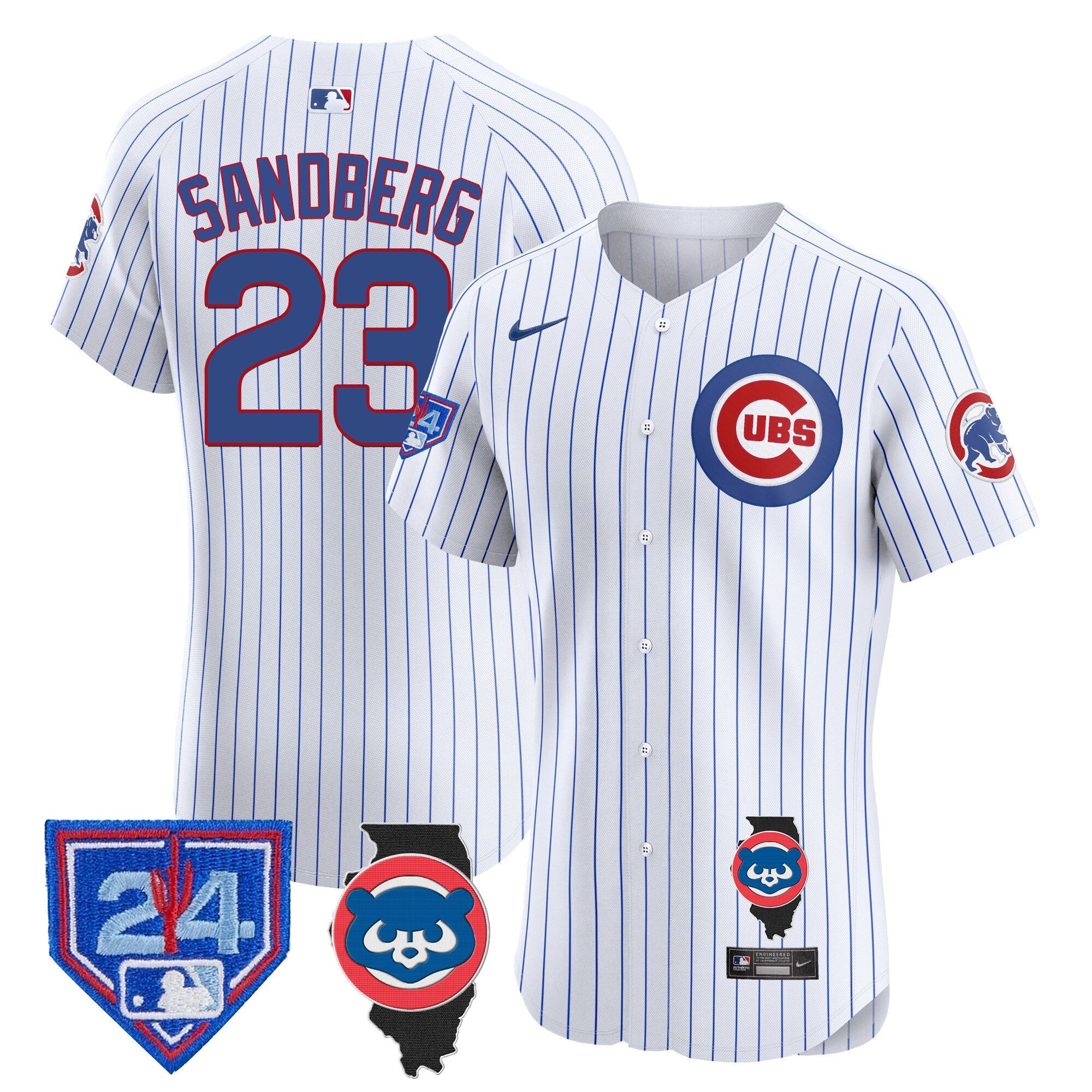 Men’s Chicago Spring Training & Illinois Patch Vapor Premier Elite Jersey