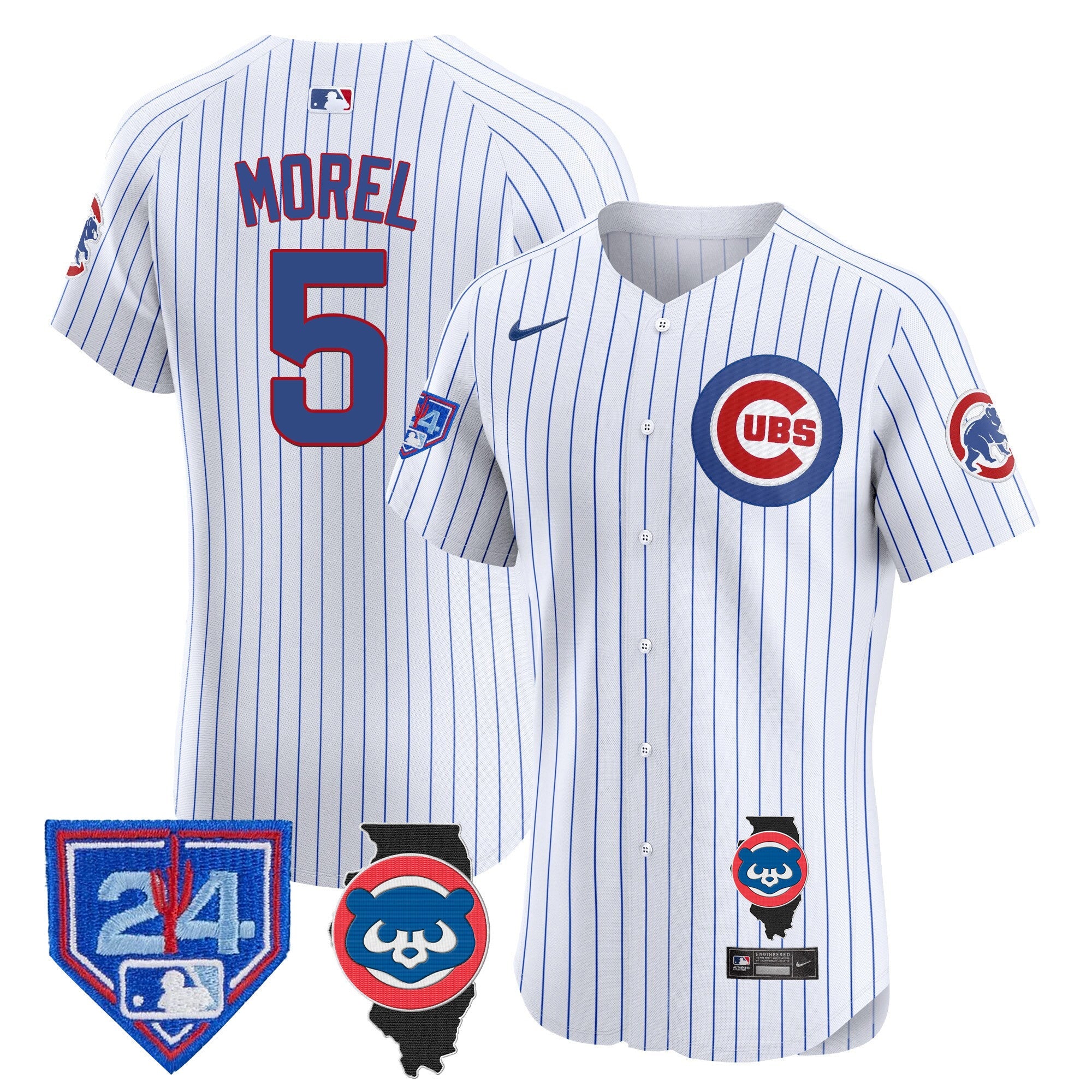 Men’s Chicago Spring Training & Illinois Patch Vapor Premier Elite Jersey