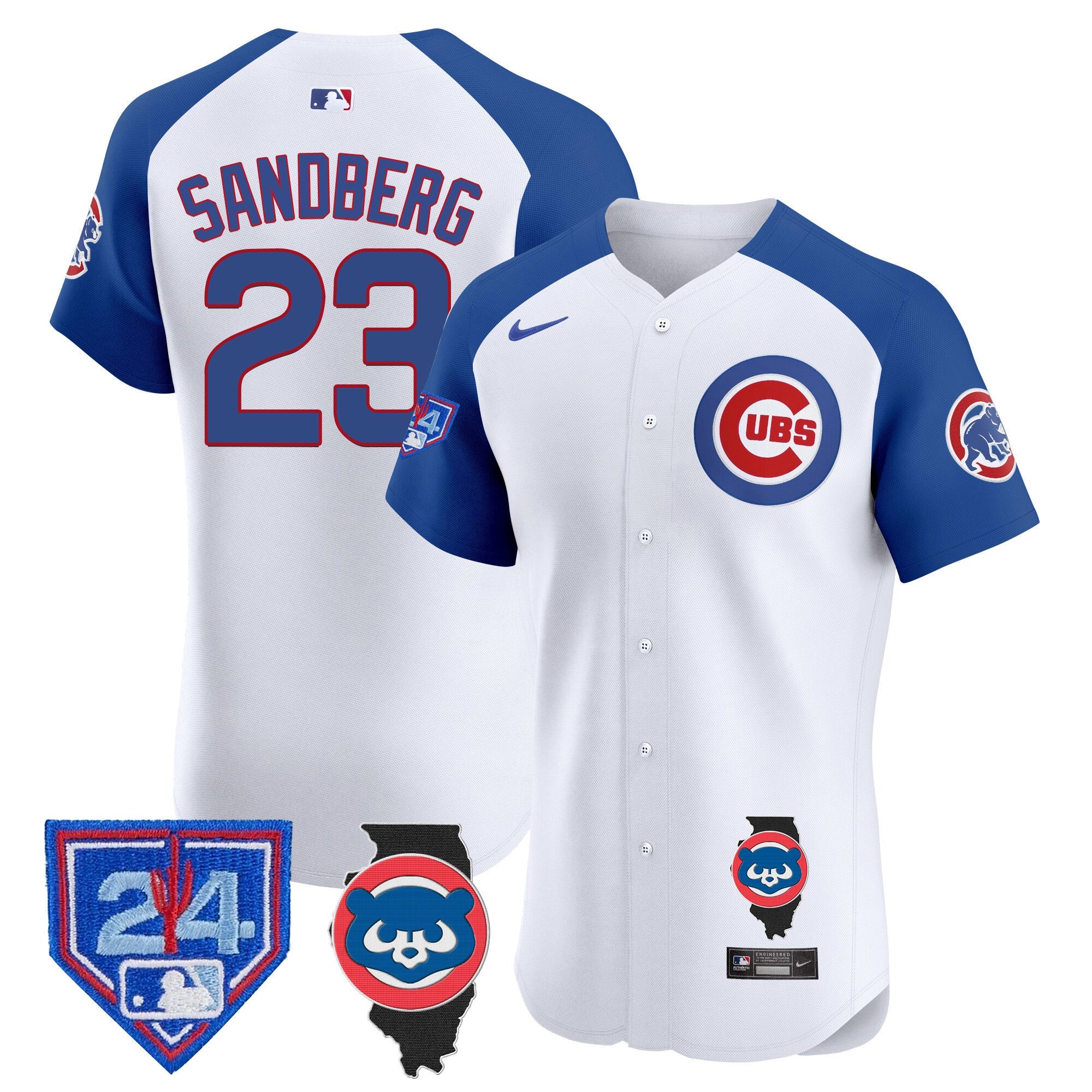 Men’s Chicago Spring Training & Illinois Patch Vapor Premier Elite Jersey