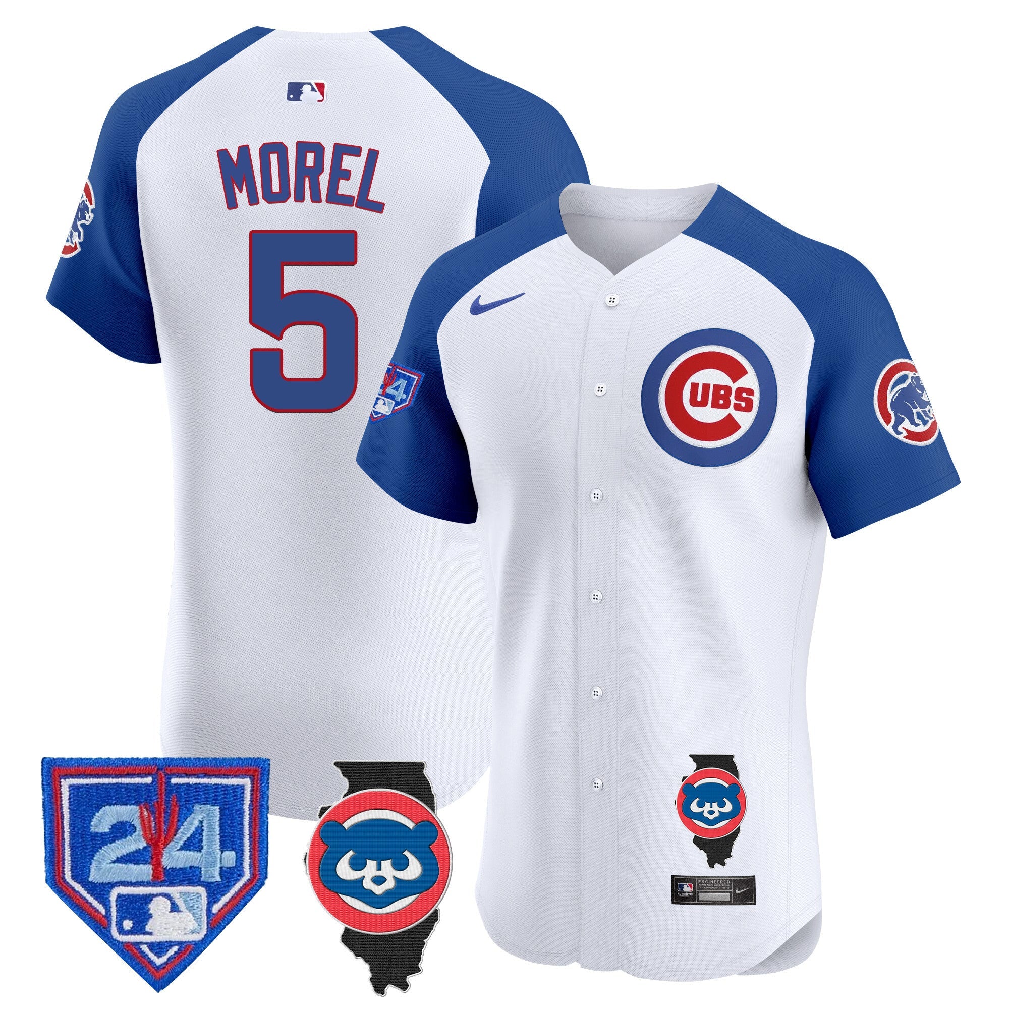 Men’s Chicago Spring Training & Illinois Patch Vapor Premier Elite Jersey