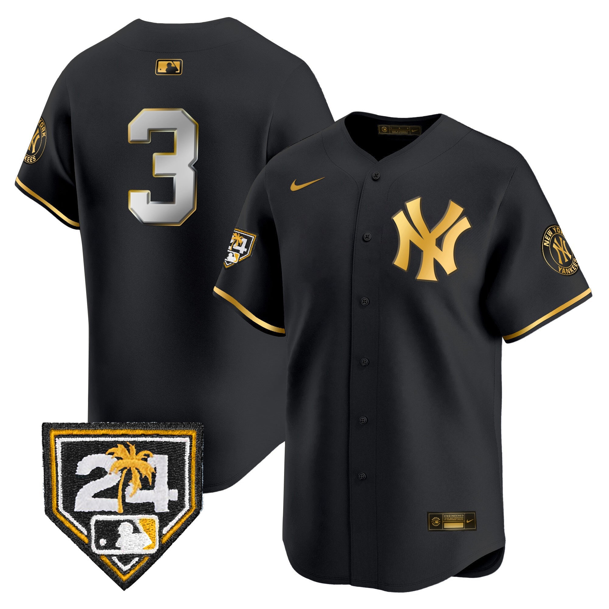 Men’s New York 2024 Spring Training Patch Vapor Premier Limited Jersey V4