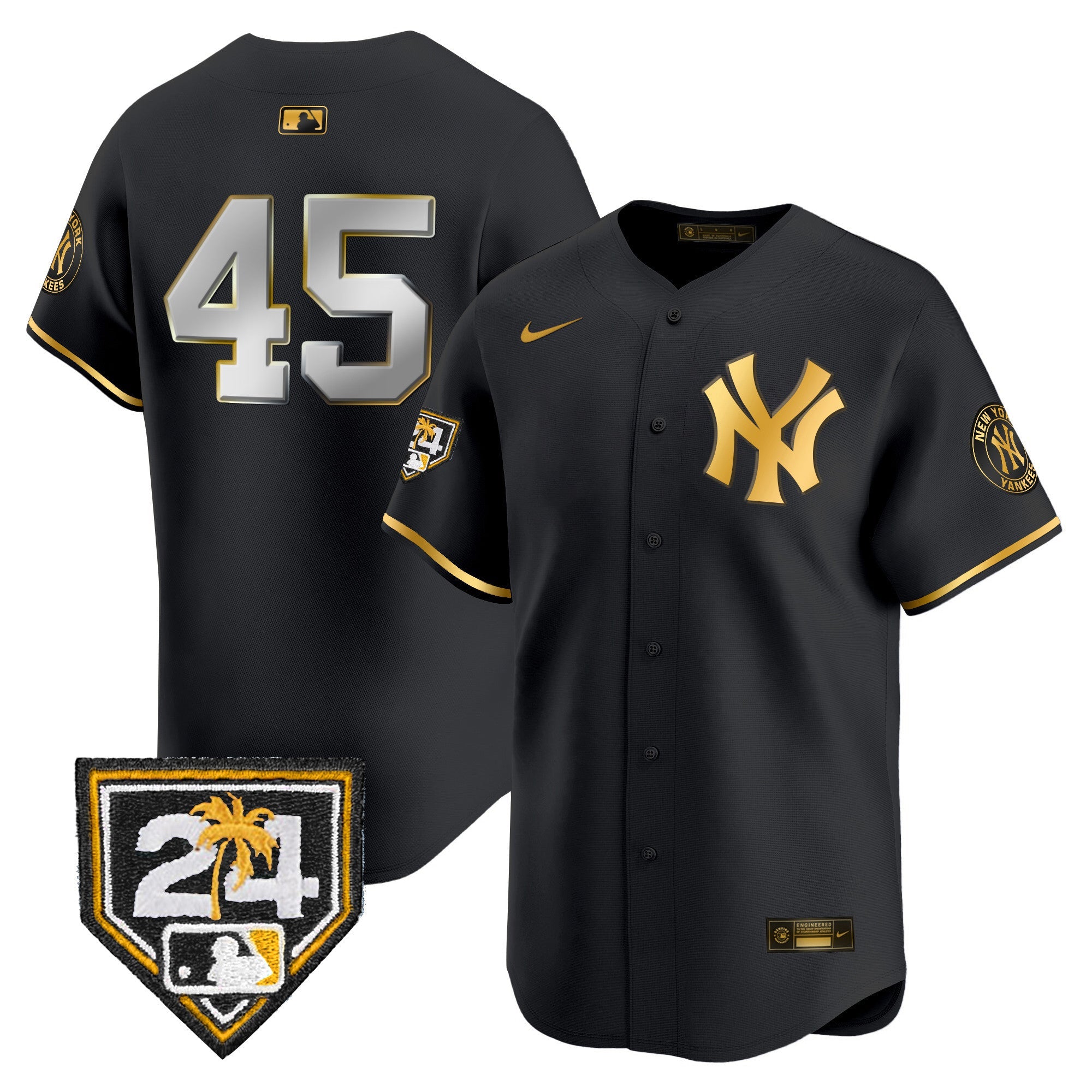 Men’s New York 2024 Spring Training Patch Vapor Premier Limited Jersey V4