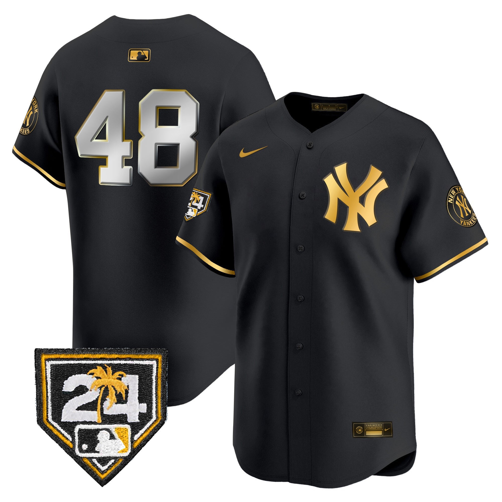 Men’s New York 2024 Spring Training Patch Vapor Premier Limited Jersey V4