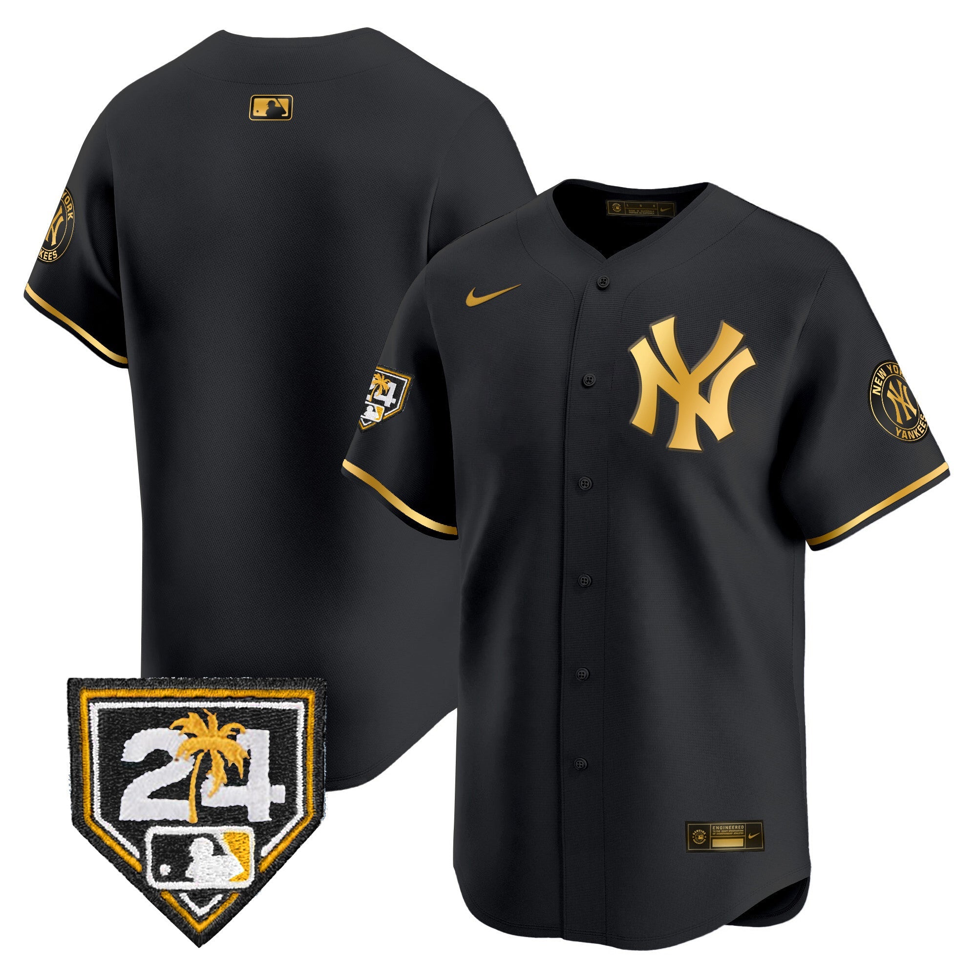 Men’s New York 2024 Spring Training Patch Vapor Premier Limited Jersey V4