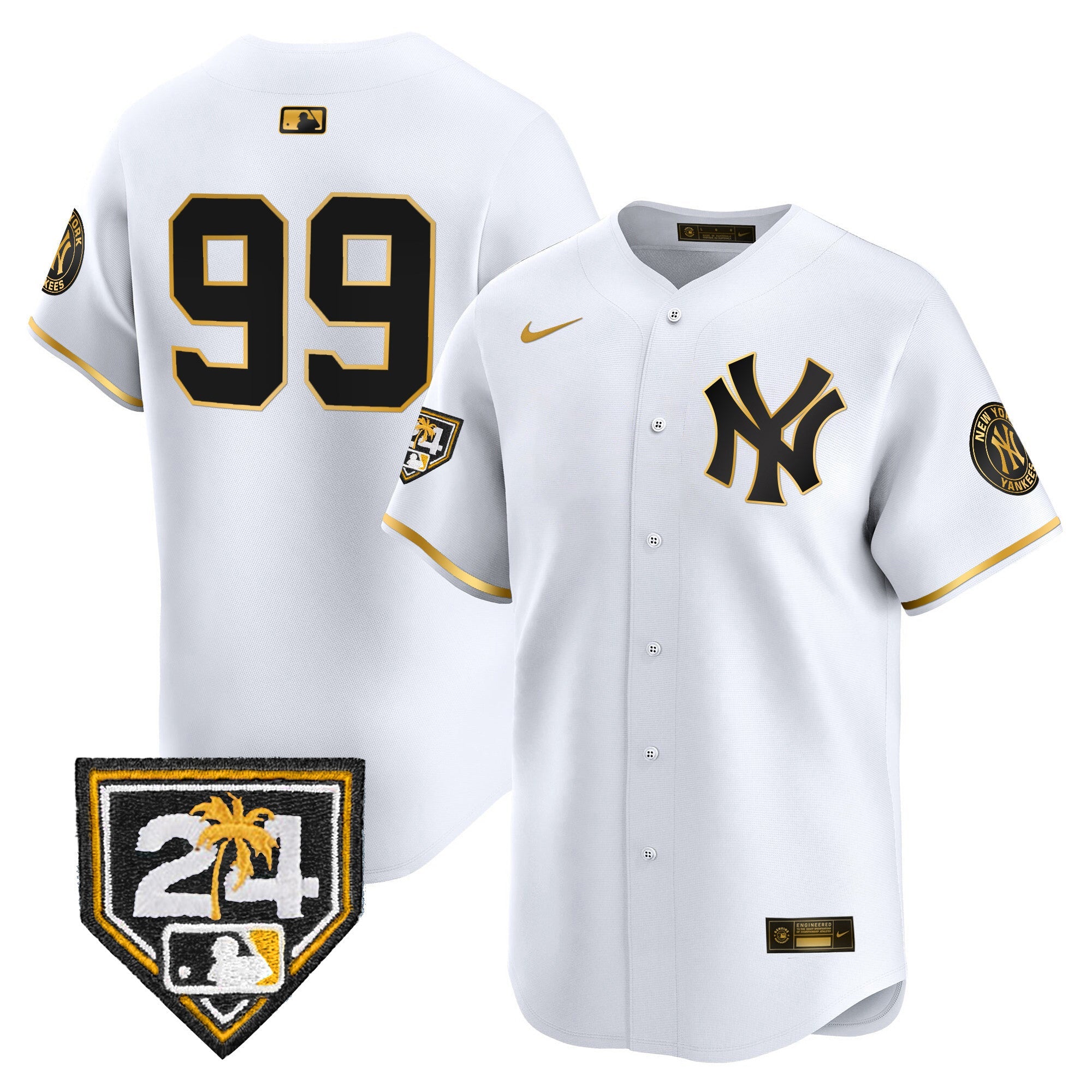 Men’s New York 2024 Spring Training Patch Vapor Premier Limited Jersey V4