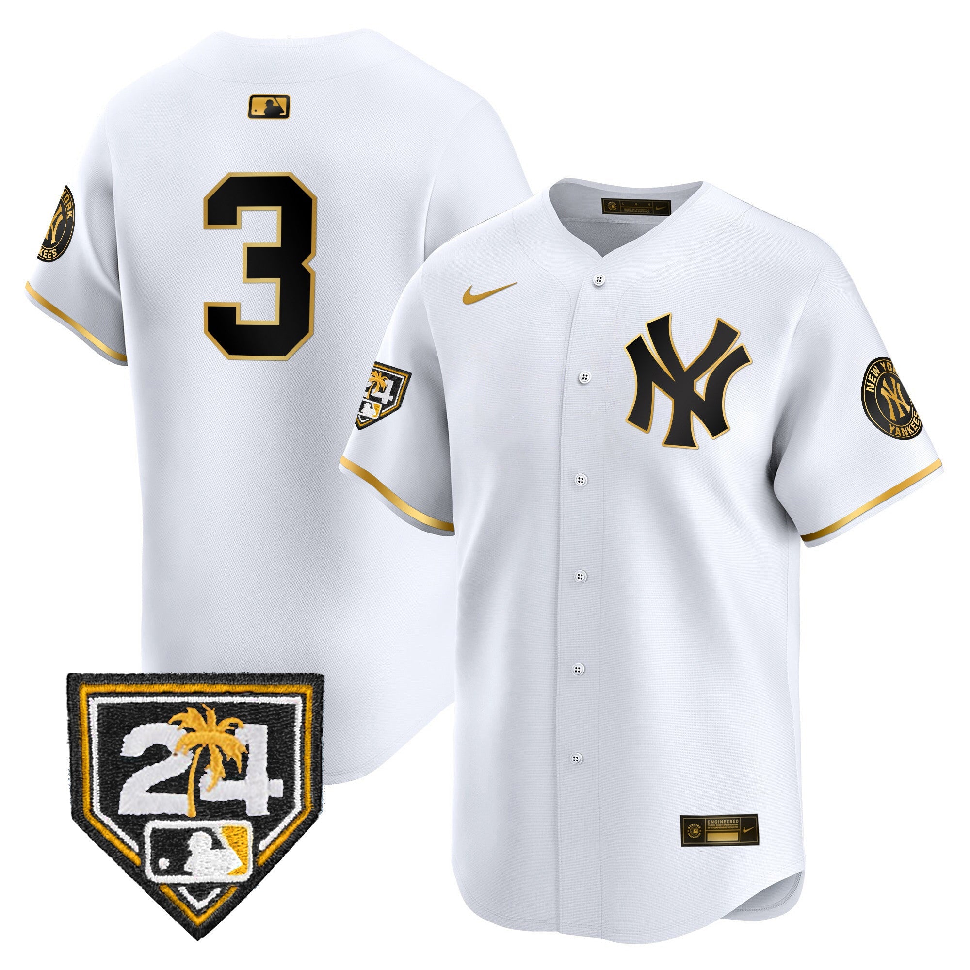 Men’s New York 2024 Spring Training Patch Vapor Premier Limited Jersey V4