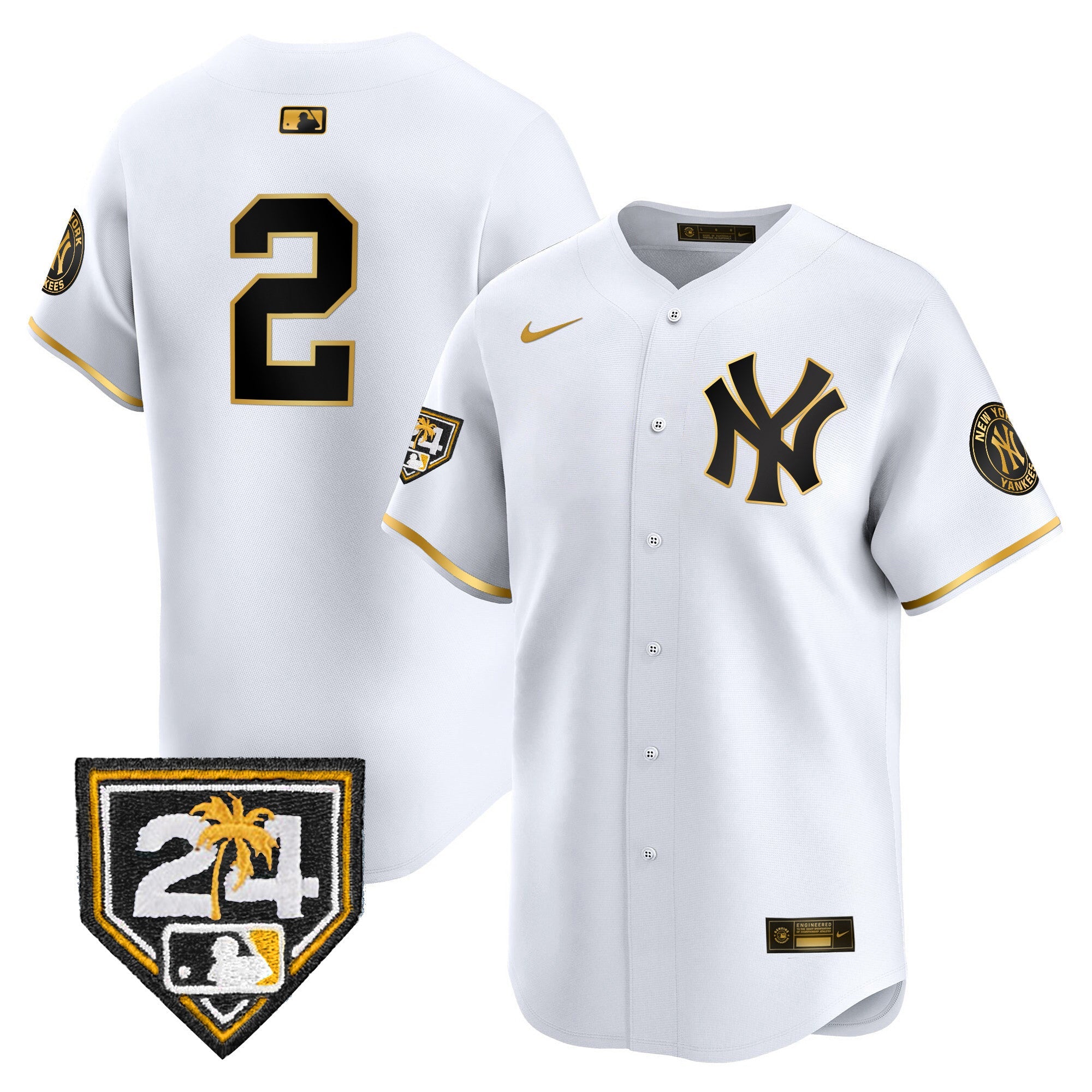 Men’s New York 2024 Spring Training Patch Vapor Premier Limited Jersey V4