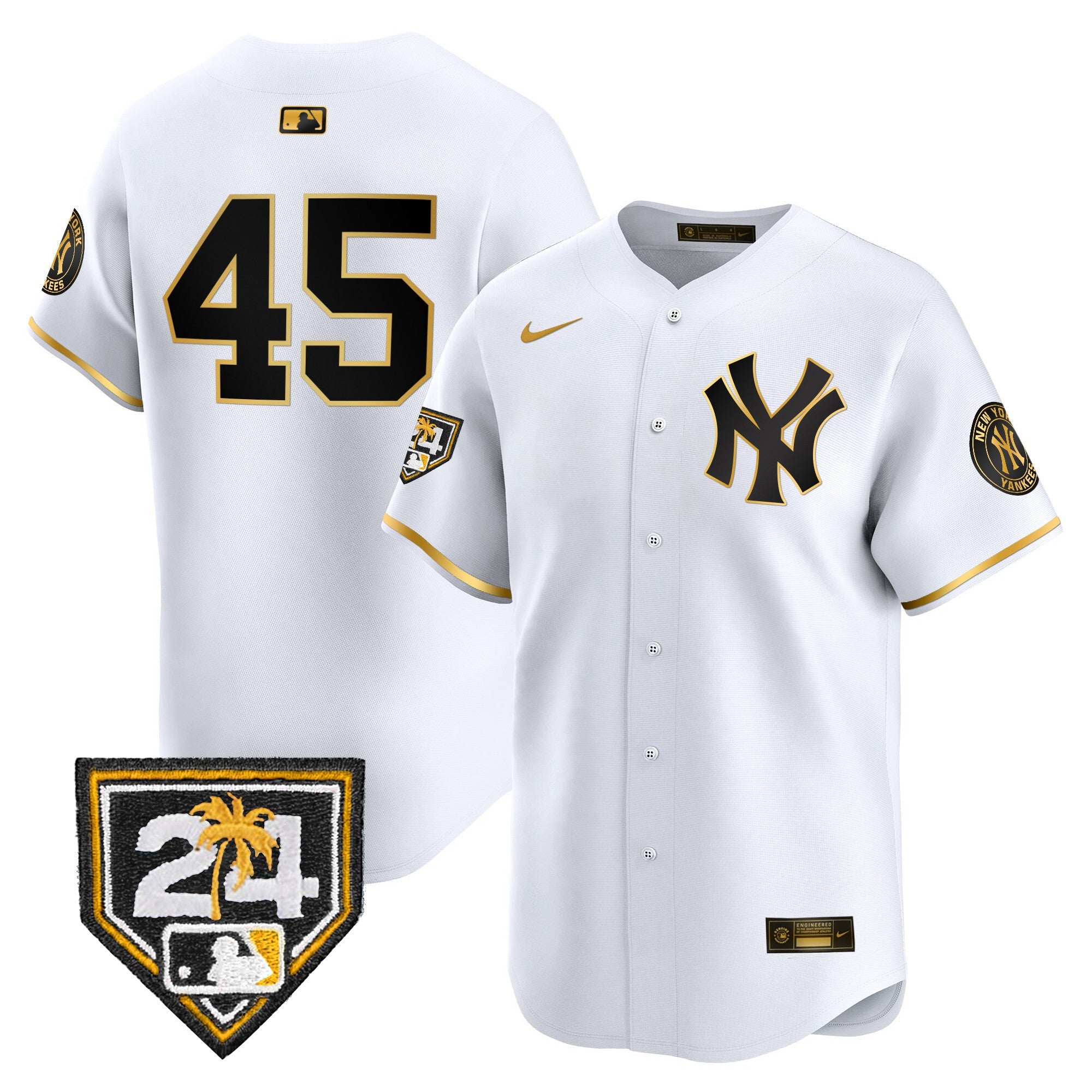 Men’s New York 2024 Spring Training Patch Vapor Premier Limited Jersey V4