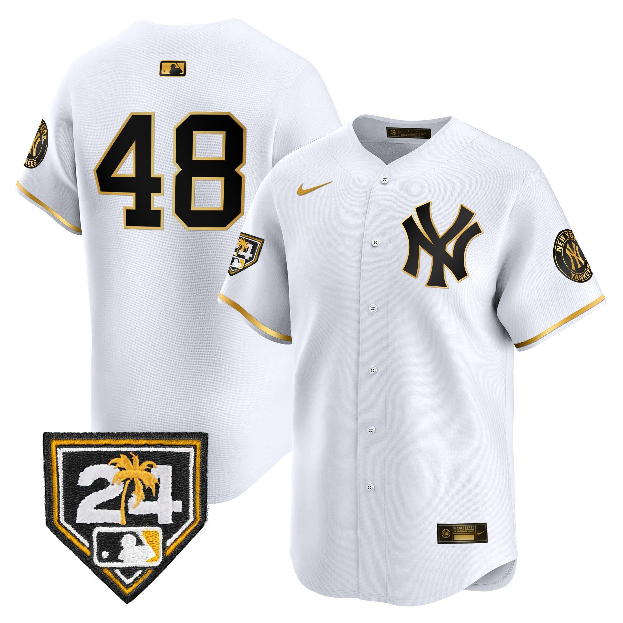 Men’s New York 2024 Spring Training Patch Vapor Premier Limited Jersey V4