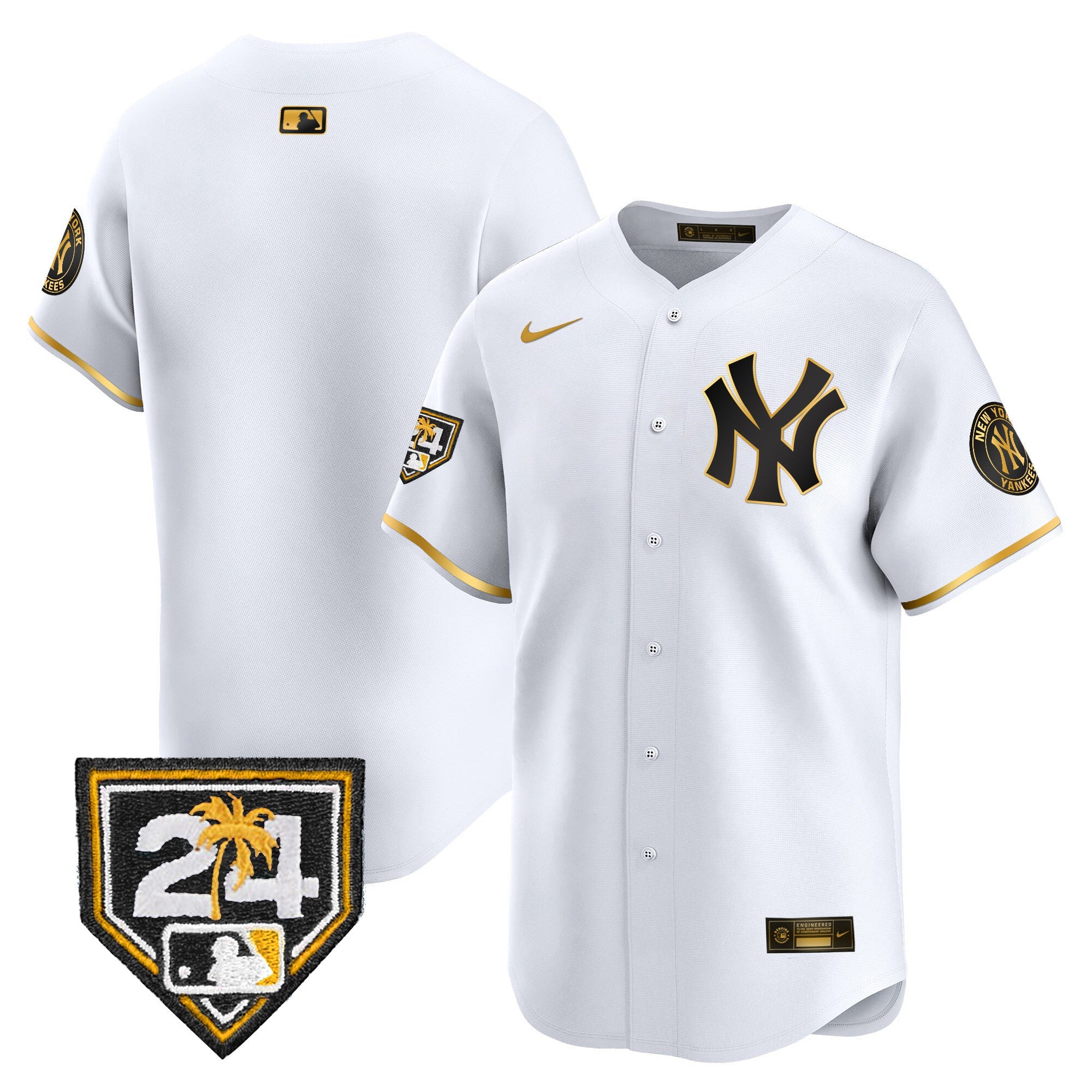 Men’s New York 2024 Spring Training Patch Vapor Premier Limited Jersey V4