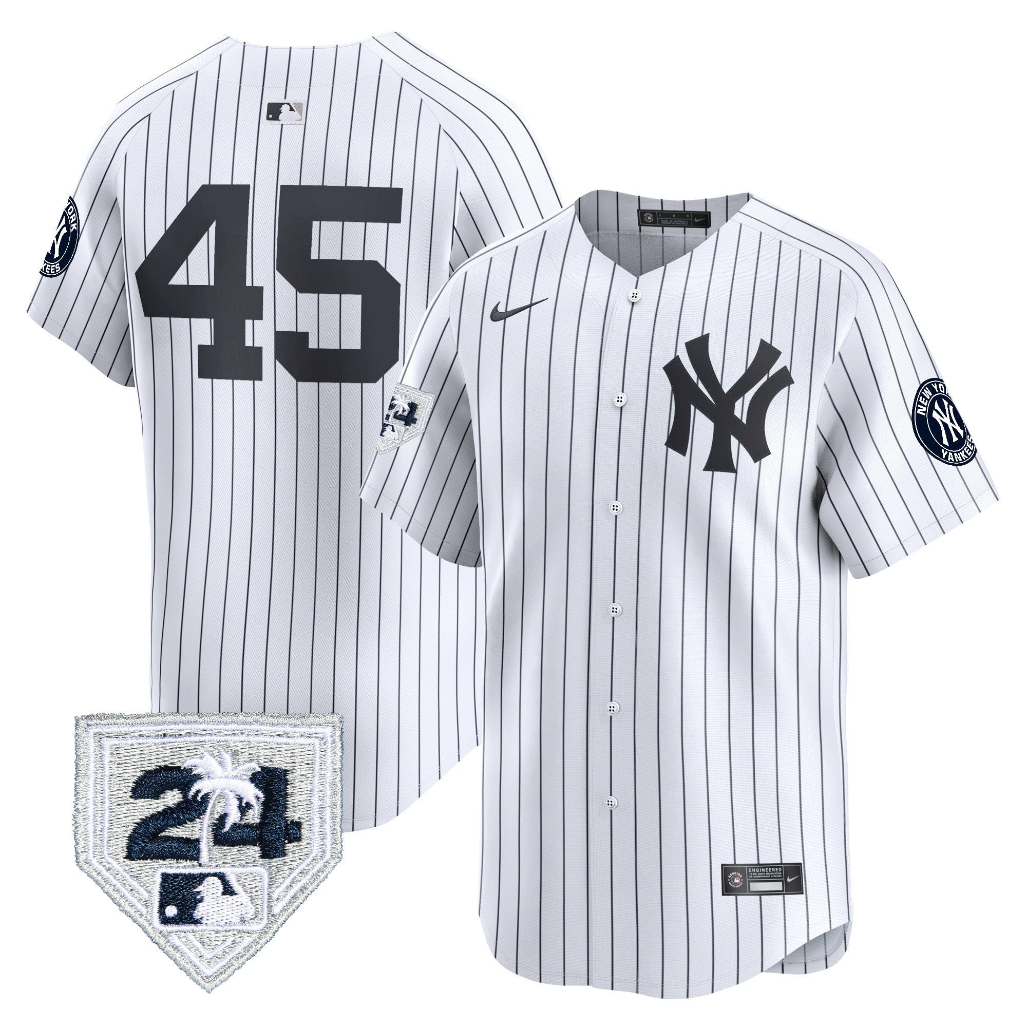 Men’s New York 2024 Spring Training Patch Vapor Premier Limited Jersey V4