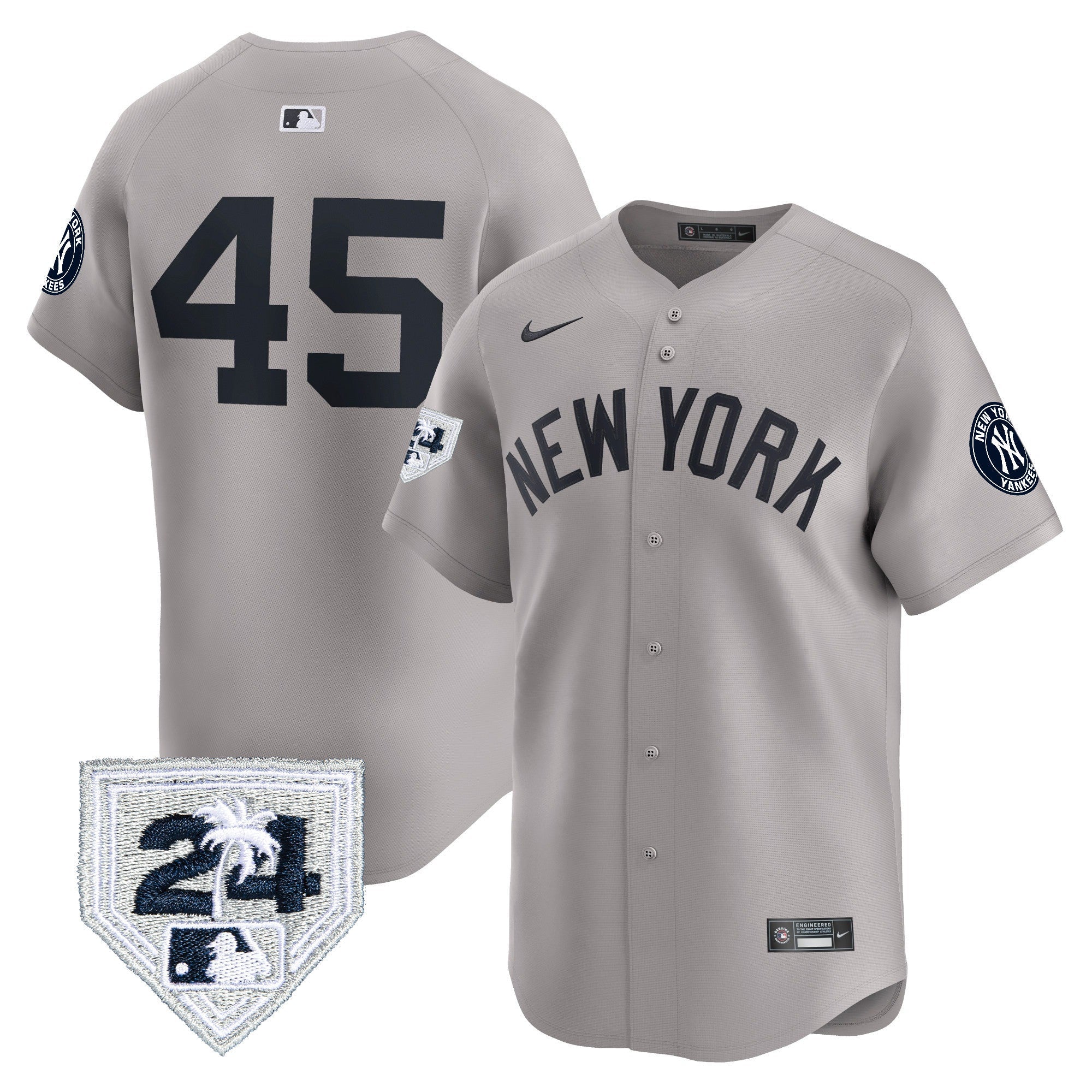 Men’s New York 2024 Spring Training Patch Vapor Premier Limited Jersey V4