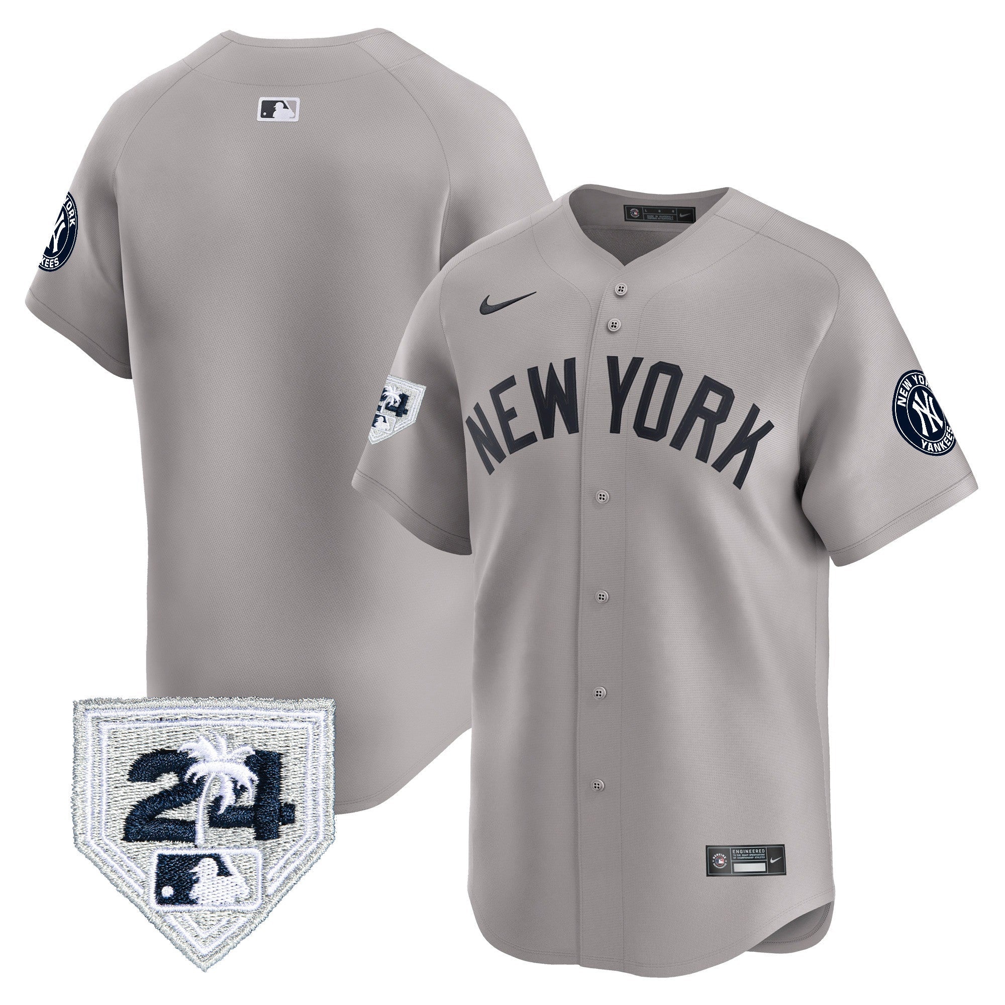 Men’s New York 2024 Spring Training Patch Vapor Premier Limited Jersey V4