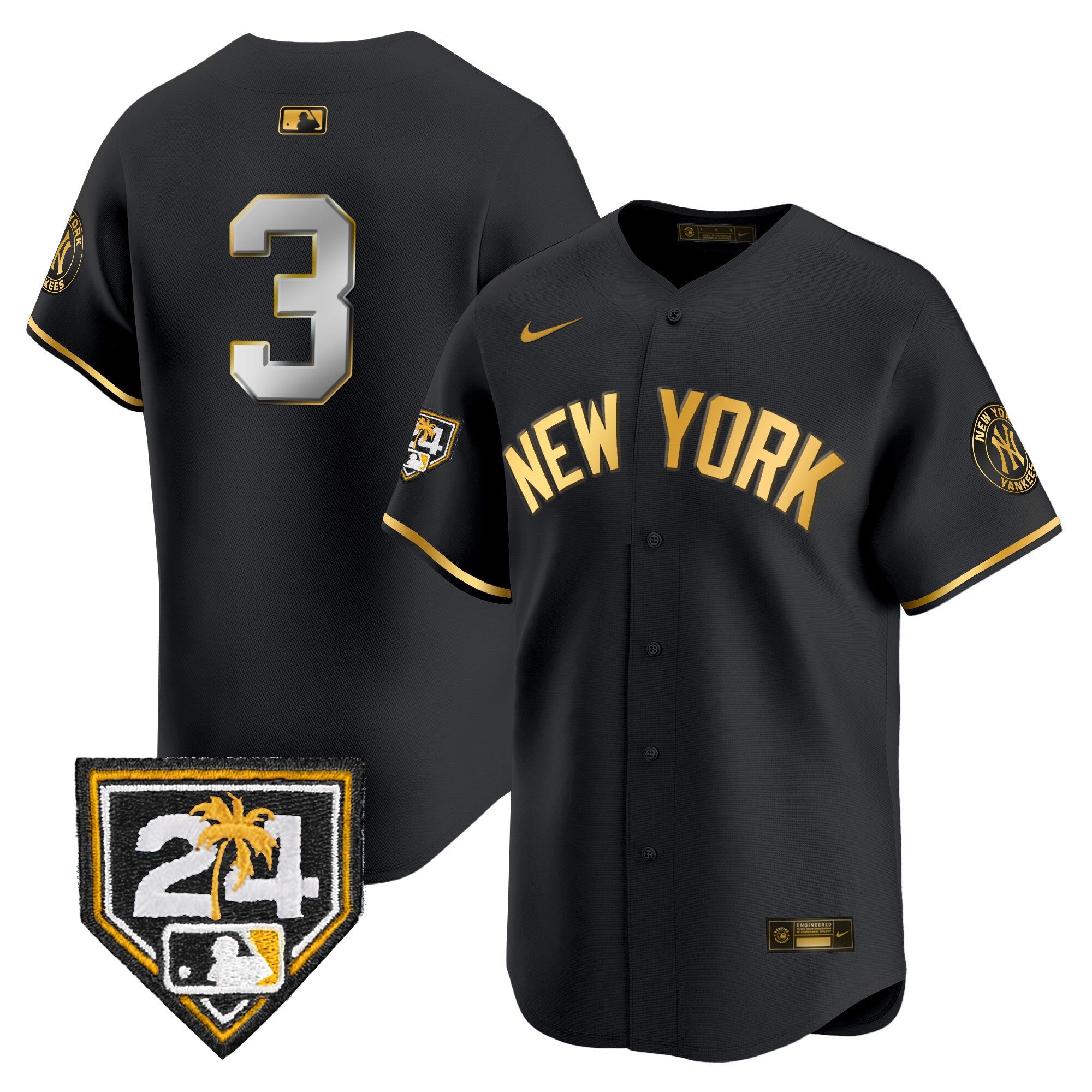 Men’s New York 2024 Spring Training Patch Vapor Premier Limited Jersey V5