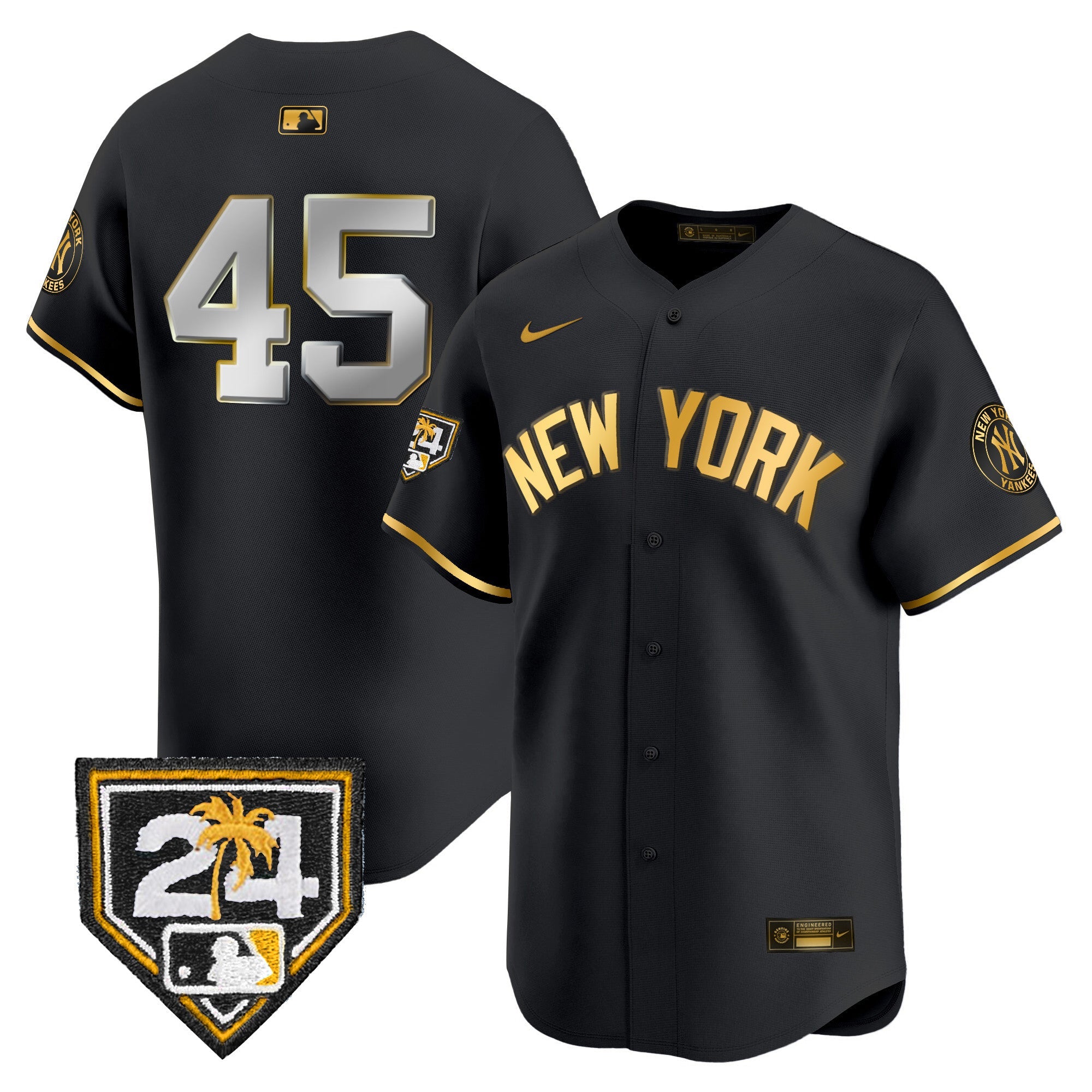 Men’s New York 2024 Spring Training Patch Vapor Premier Limited Jersey V5