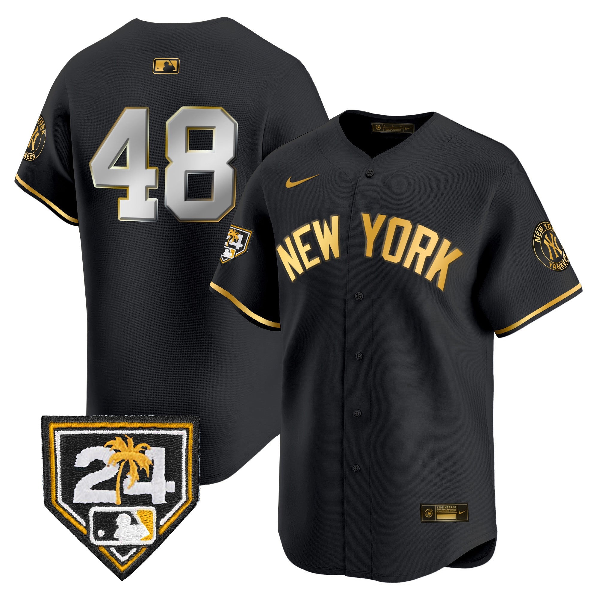 Men’s New York 2024 Spring Training Patch Vapor Premier Limited Jersey V5