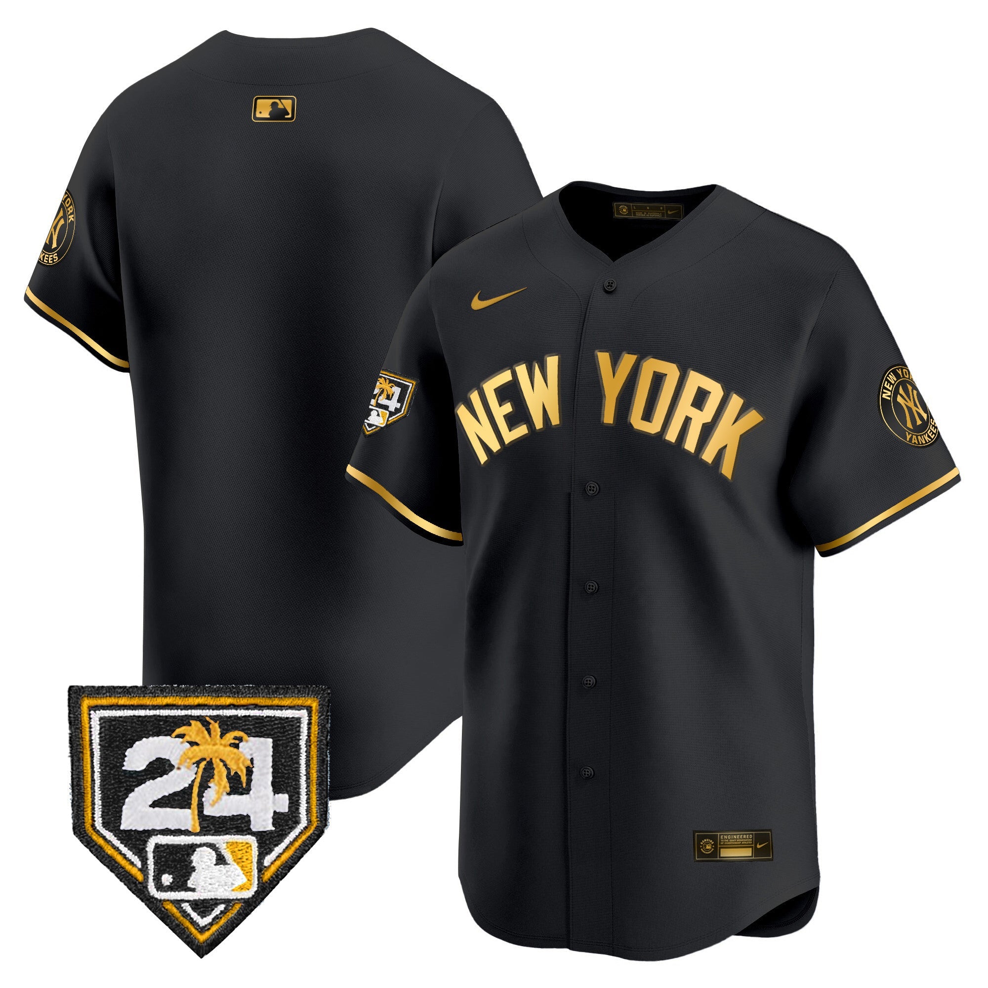 Men’s New York 2024 Spring Training Patch Vapor Premier Limited Jersey V5