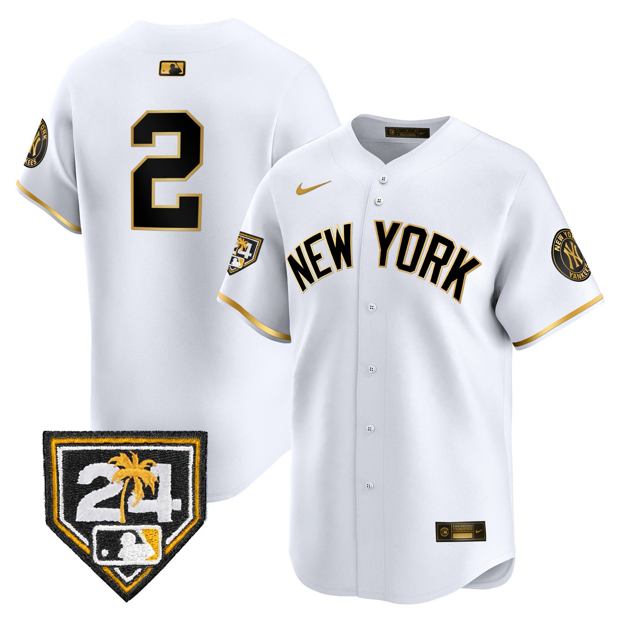 Men’s New York 2024 Spring Training Patch Vapor Premier Limited Jersey V5