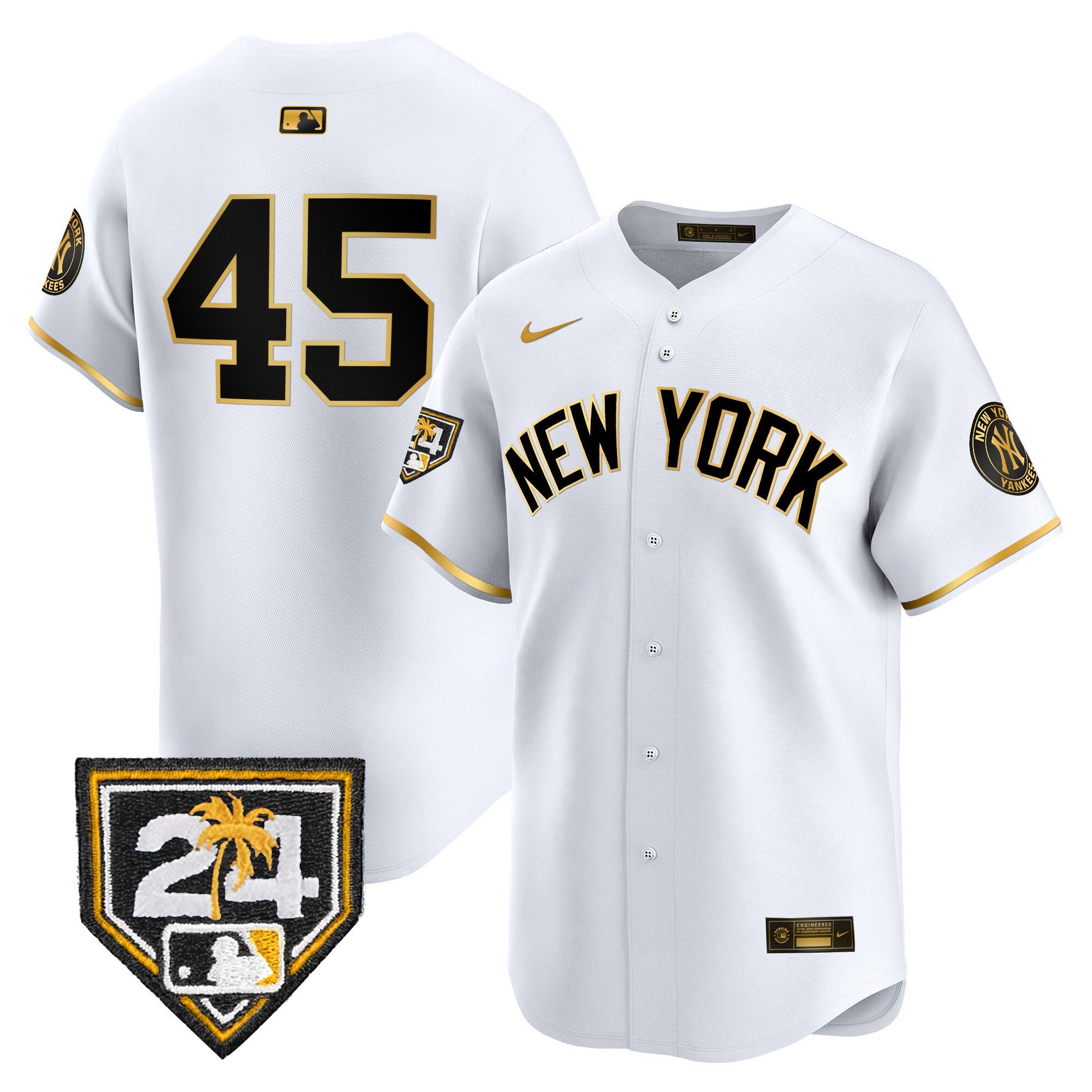 Men’s New York 2024 Spring Training Patch Vapor Premier Limited Jersey V5