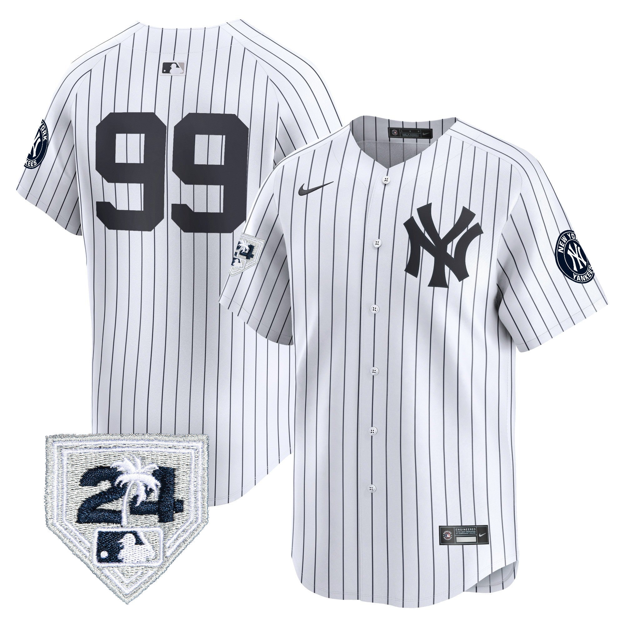 Men’s New York 2024 Spring Training Patch Vapor Premier Limited Jersey V5