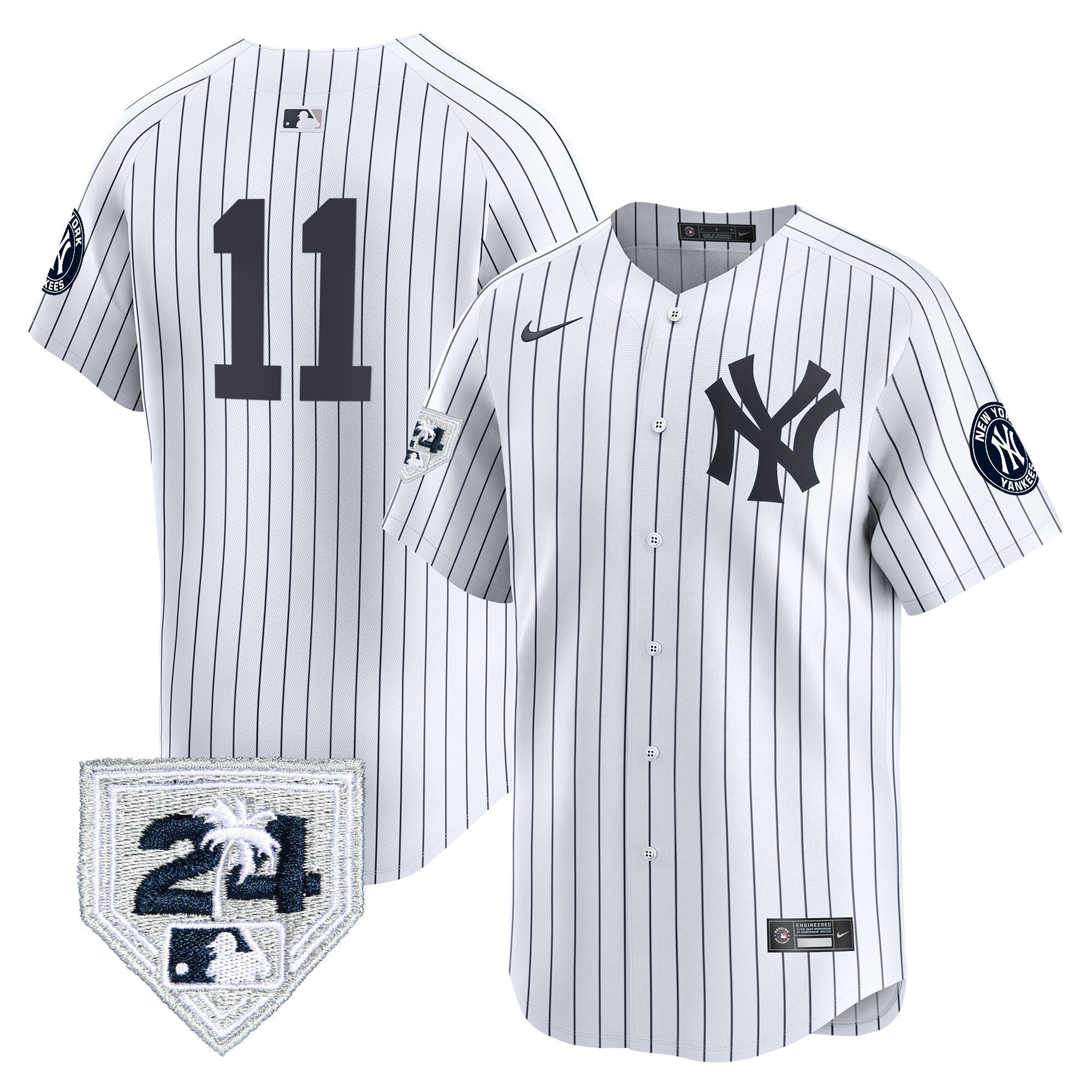 Men’s New York 2024 Spring Training Patch Vapor Premier Limited Jersey V5
