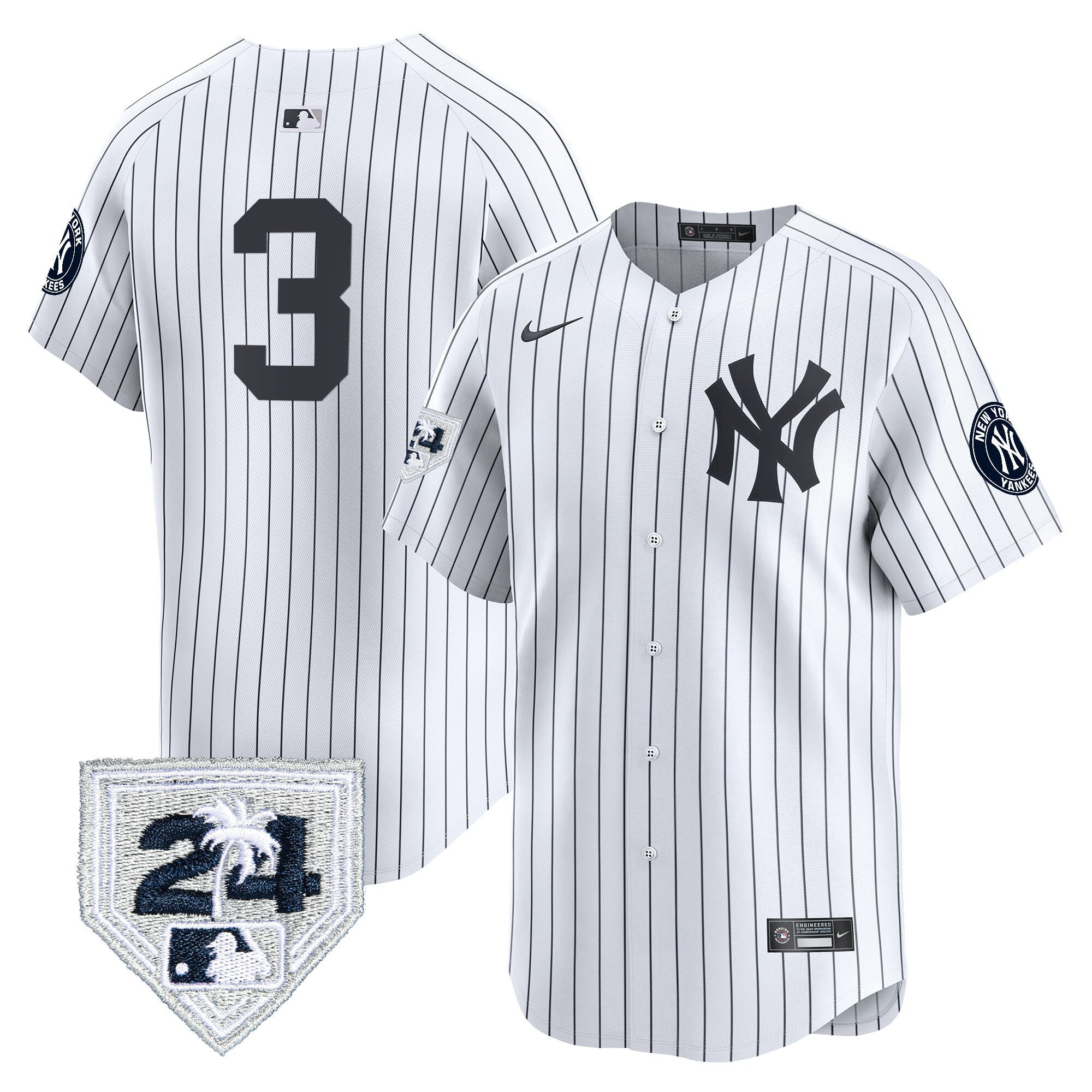 Men’s New York 2024 Spring Training Patch Vapor Premier Limited Jersey V5
