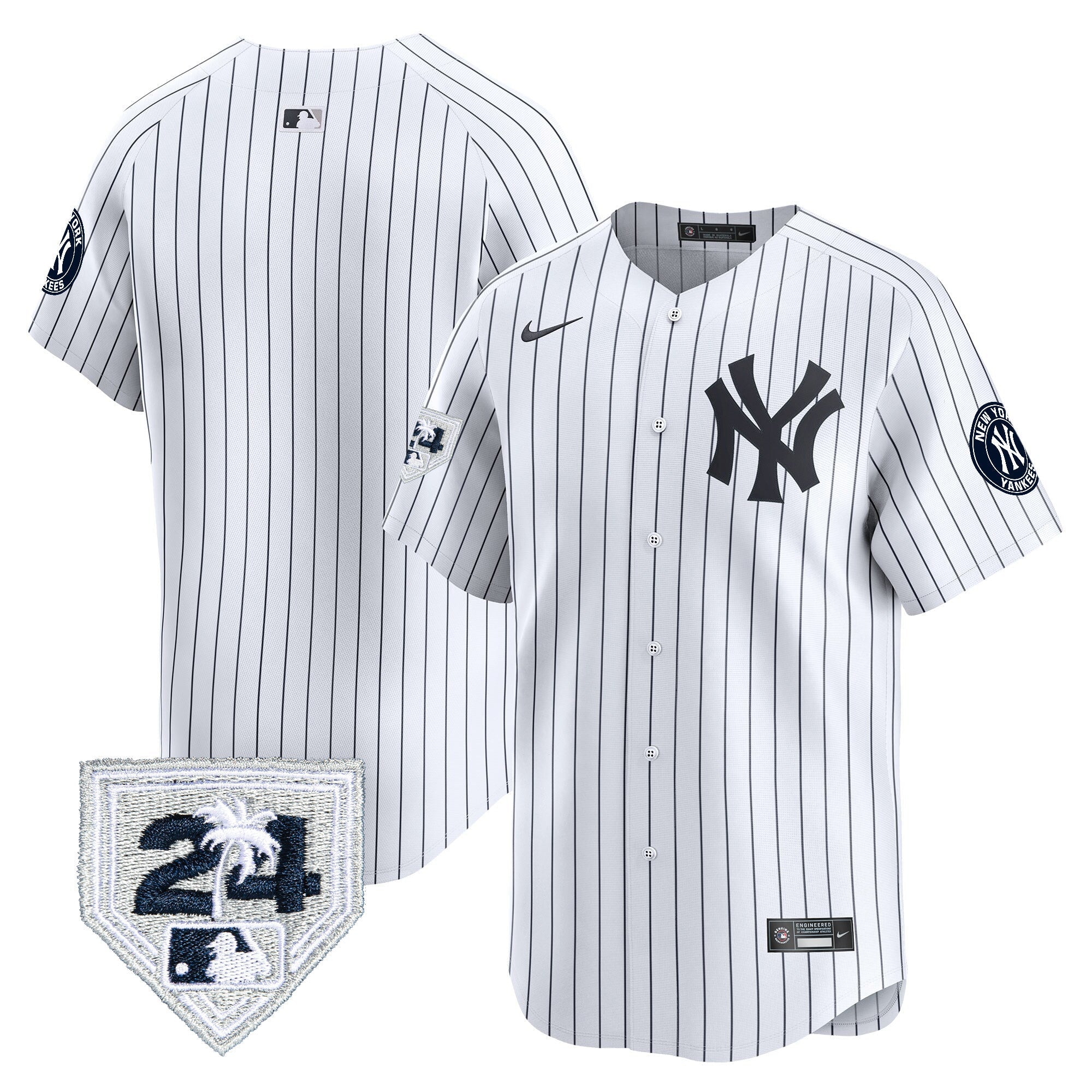Men’s New York 2024 Spring Training Patch Vapor Premier Limited Jersey V5