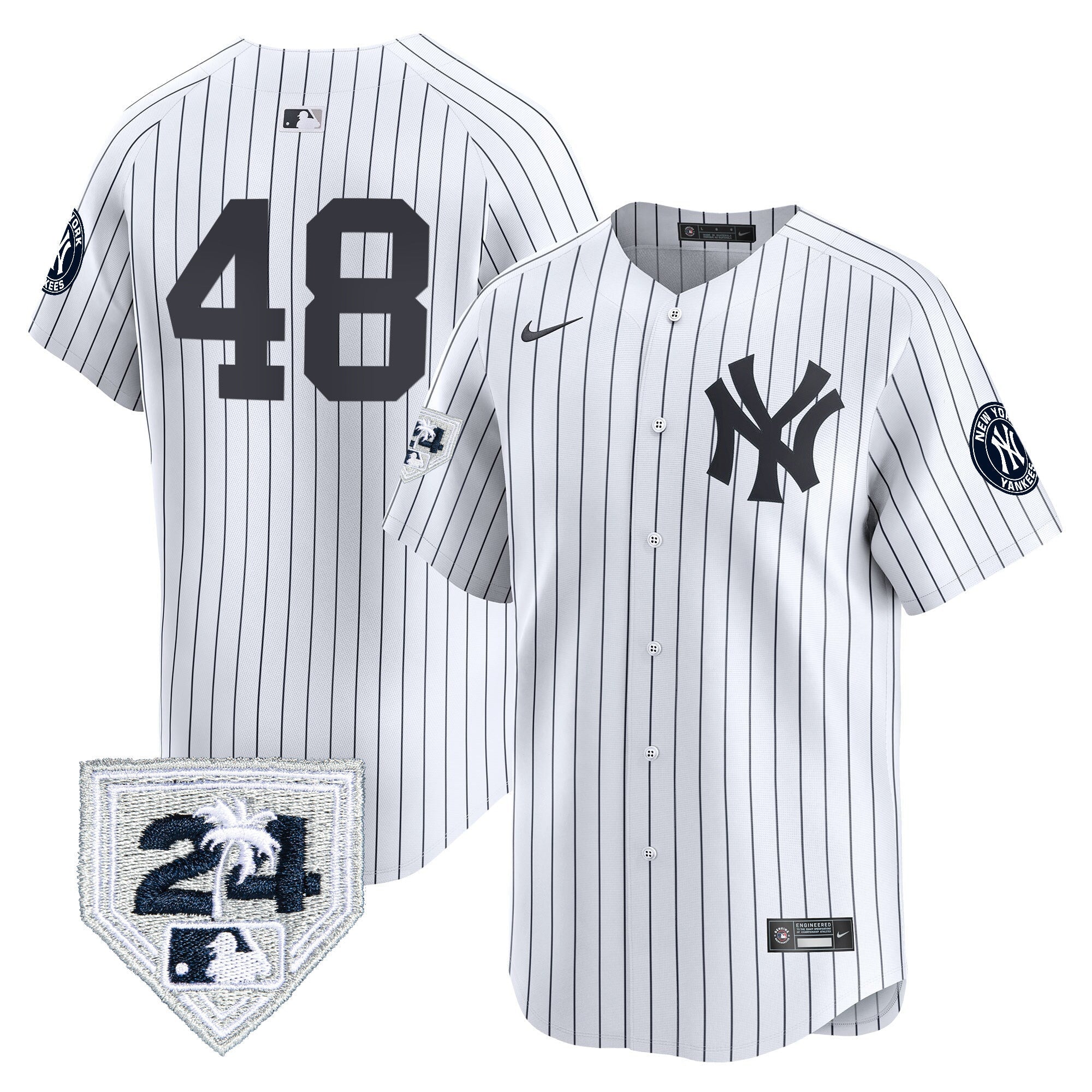 Men’s New York 2024 Spring Training Patch Vapor Premier Limited Jersey V5