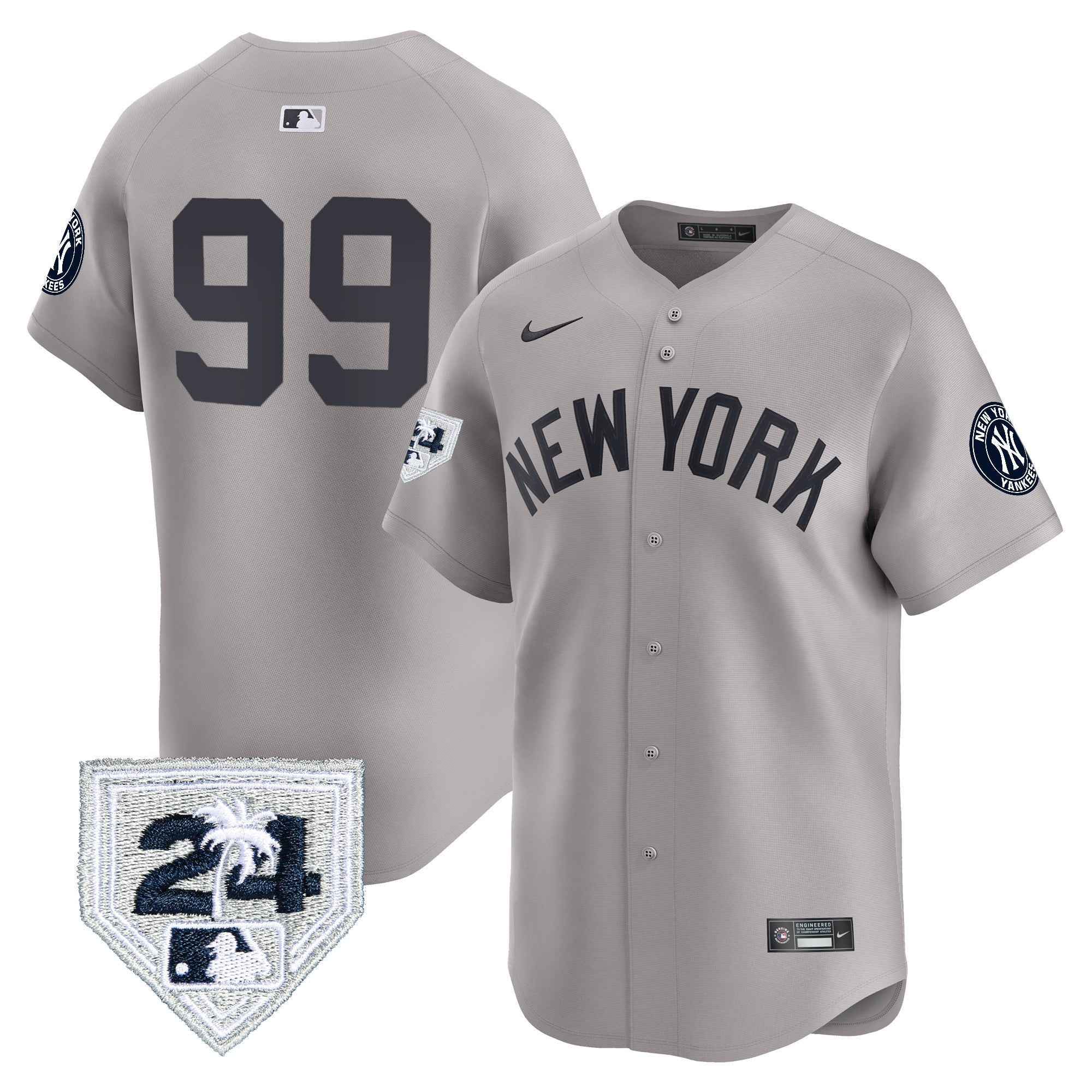 Men’s New York 2024 Spring Training Patch Vapor Premier Limited Jersey V5