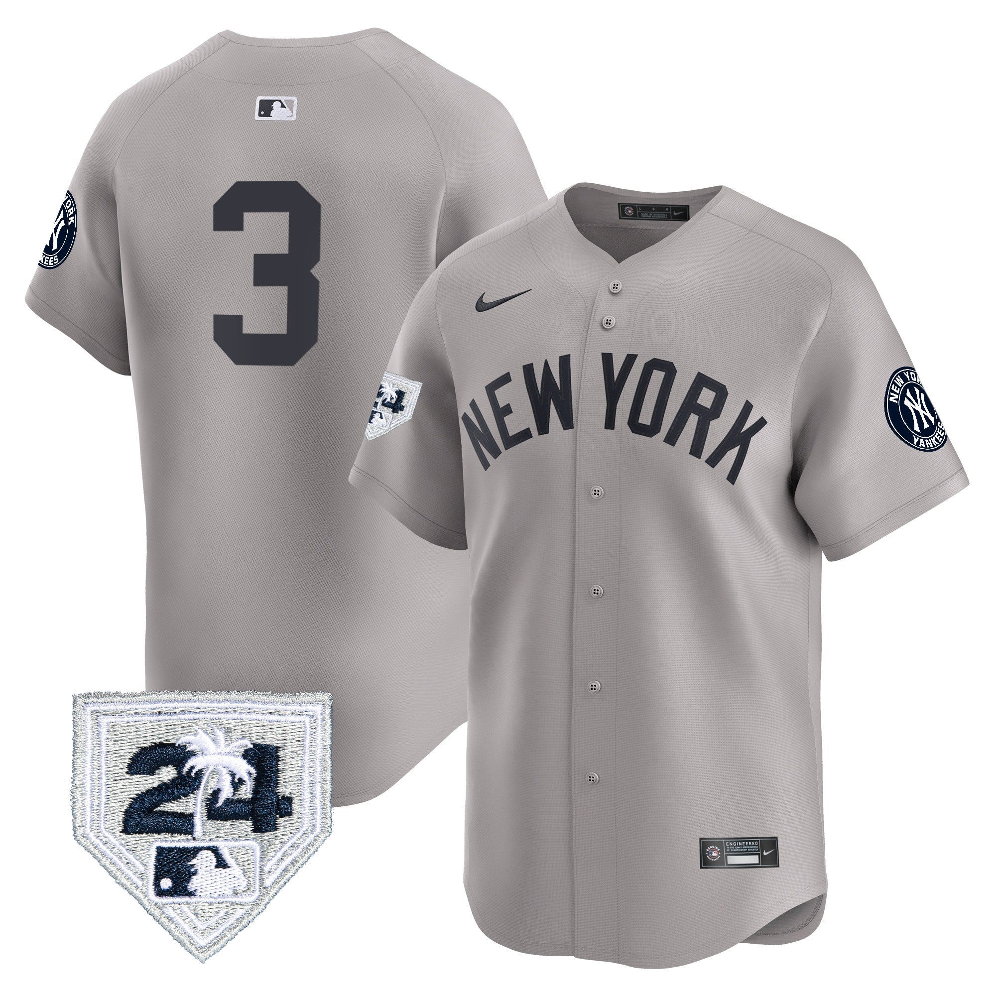 Men’s New York 2024 Spring Training Patch Vapor Premier Limited Jersey V5