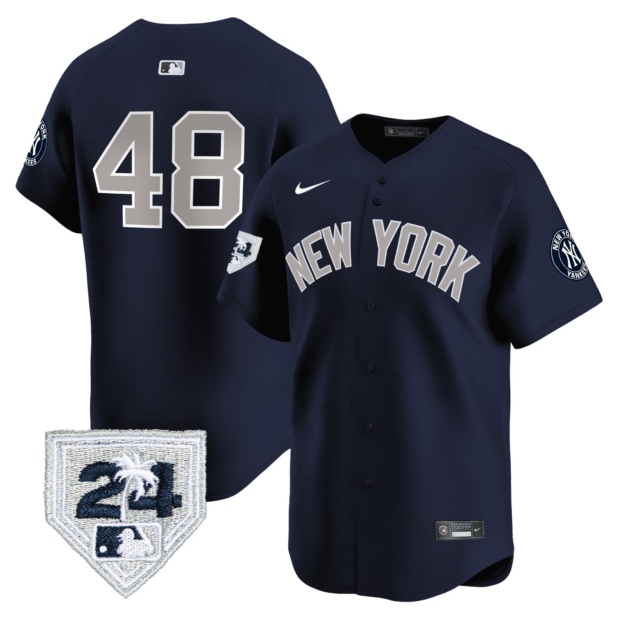 Men’s New York 2024 Spring Training Patch Vapor Premier Limited Jersey V5