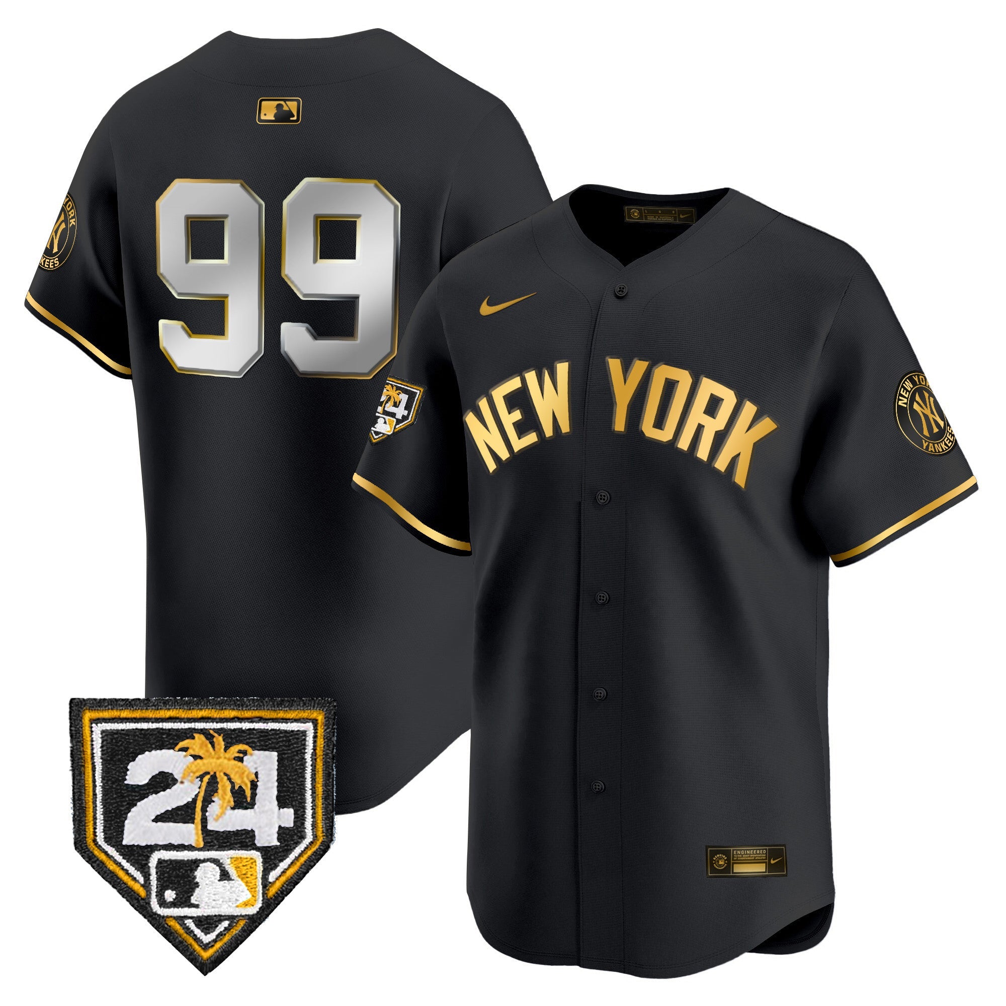 Men’s New York 2024 Spring Training Patch Vapor Premier Limited Jersey V5