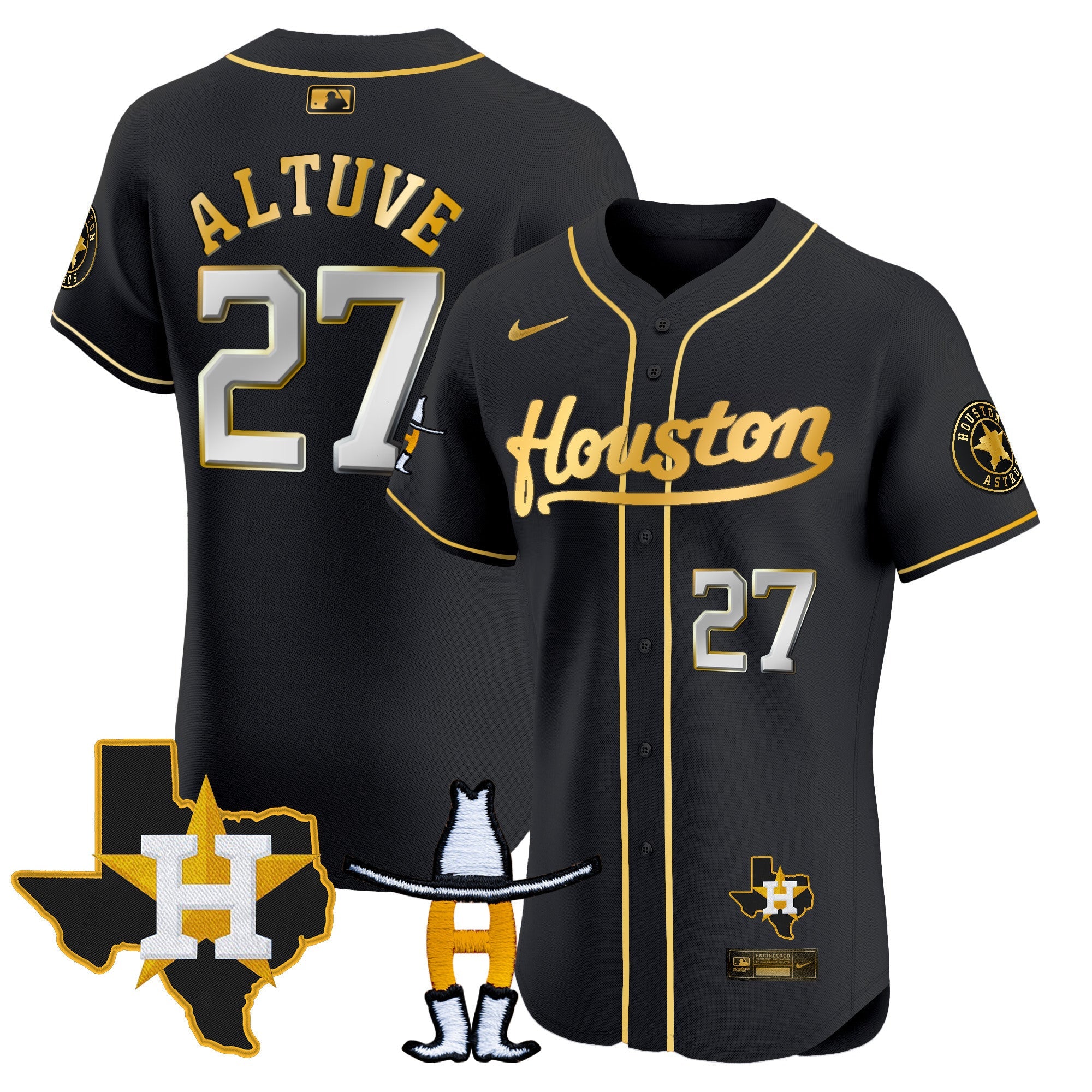 Men’s Houston Houston Rodeo Patch Vapor Premier Elite Jersey