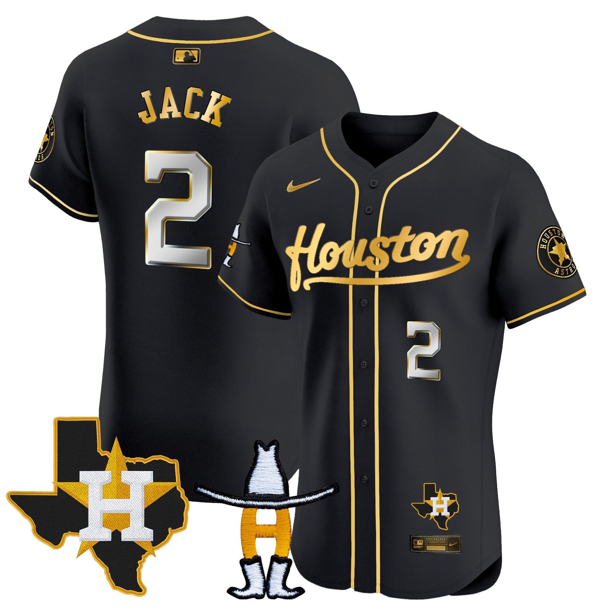 Men’s Houston Houston Rodeo Patch Vapor Premier Elite Jersey