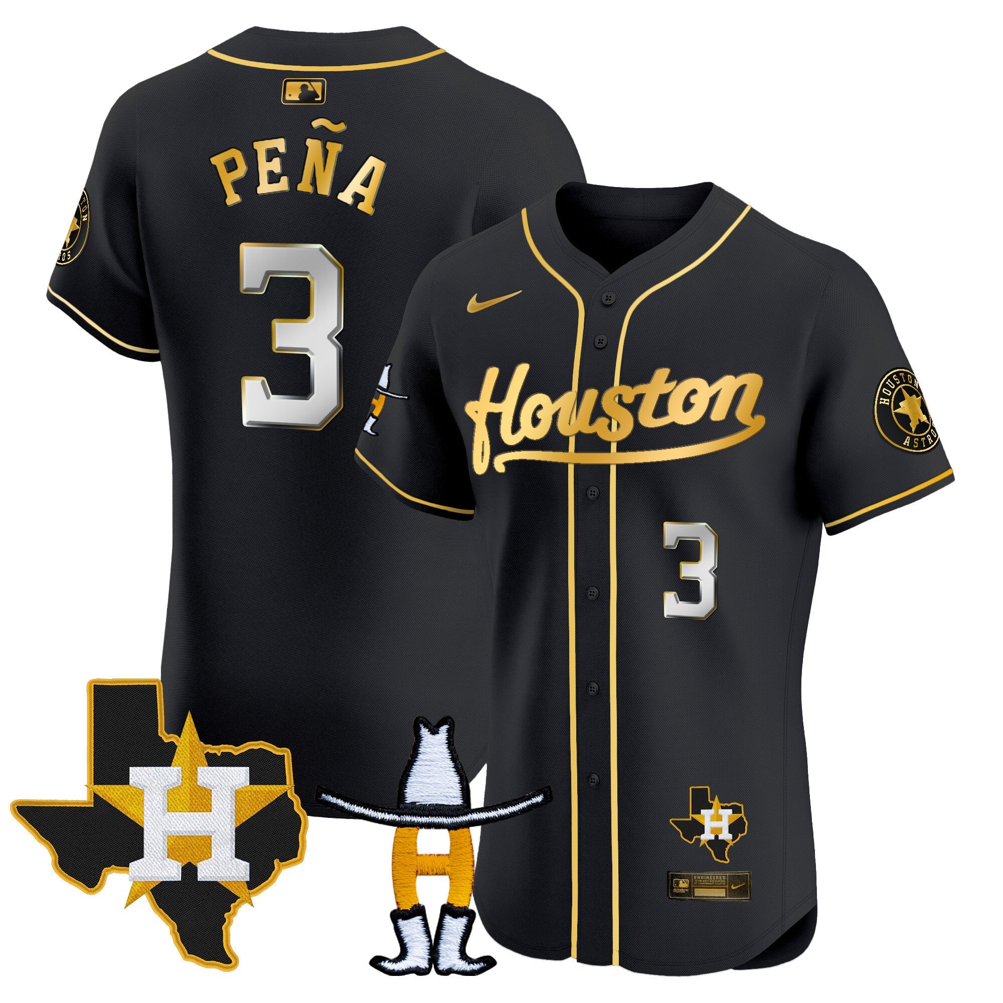 Men’s Houston Houston Rodeo Patch Vapor Premier Elite Jersey