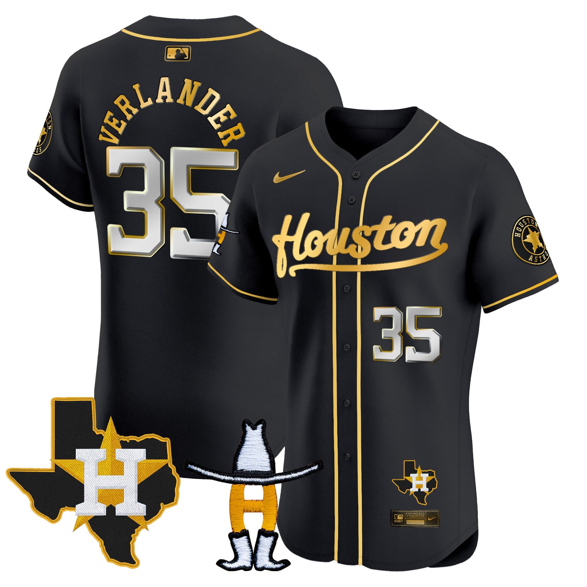Men’s Houston Houston Rodeo Patch Vapor Premier Elite Jersey