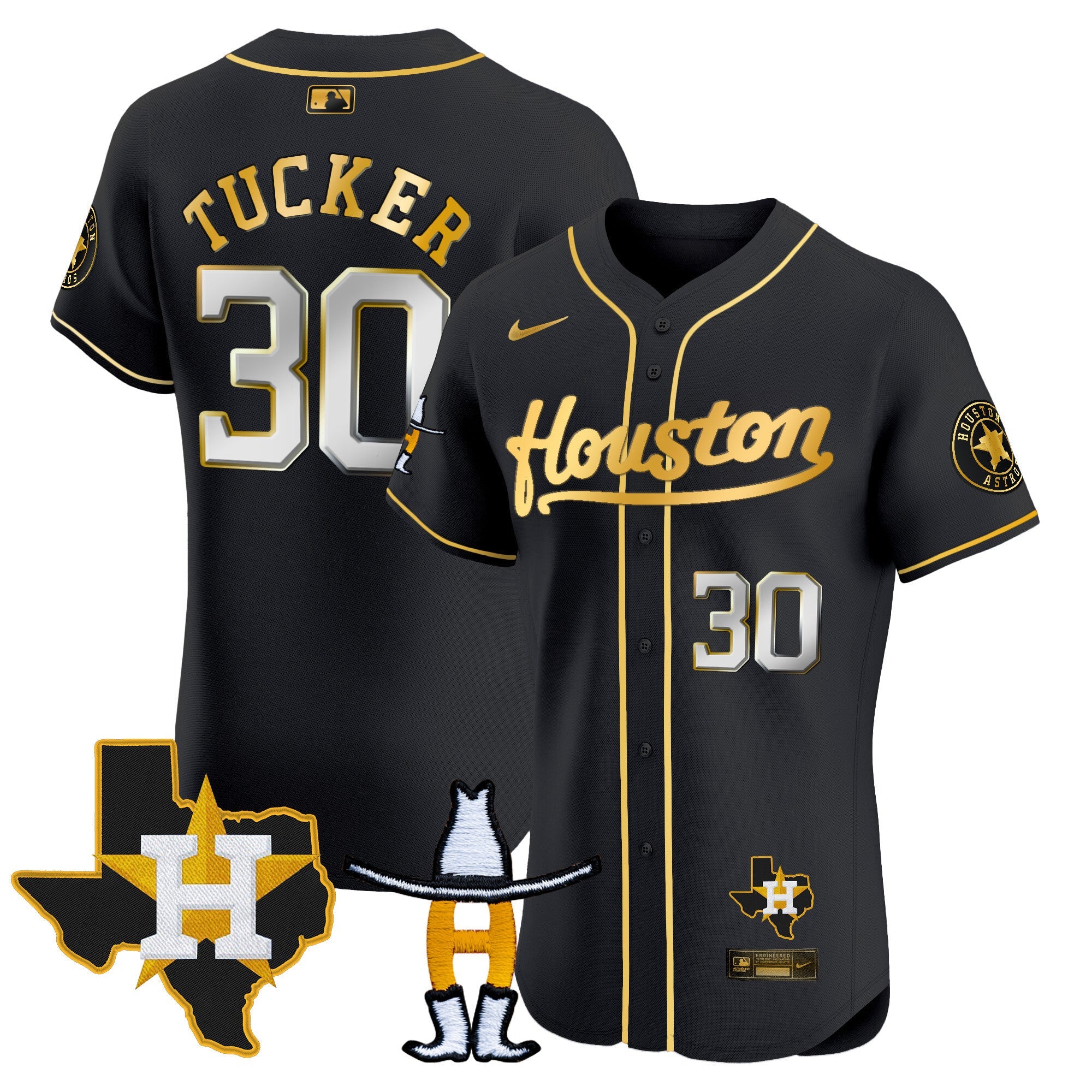 Men’s Houston Houston Rodeo Patch Vapor Premier Elite Jersey