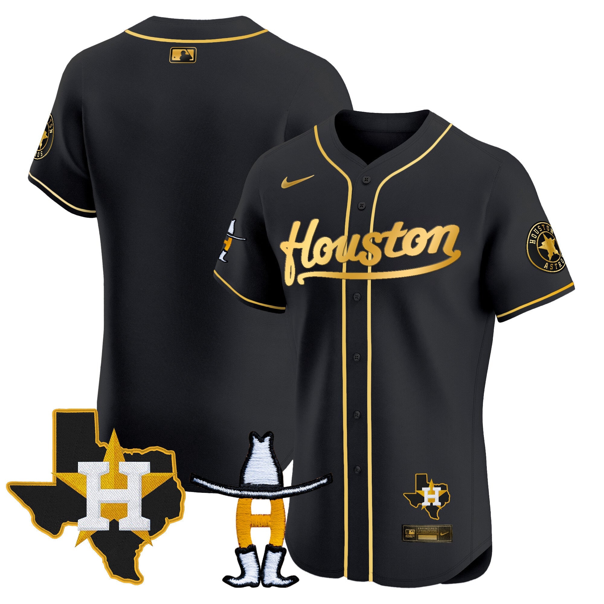 Men’s Houston Houston Rodeo Patch Vapor Premier Elite Jersey
