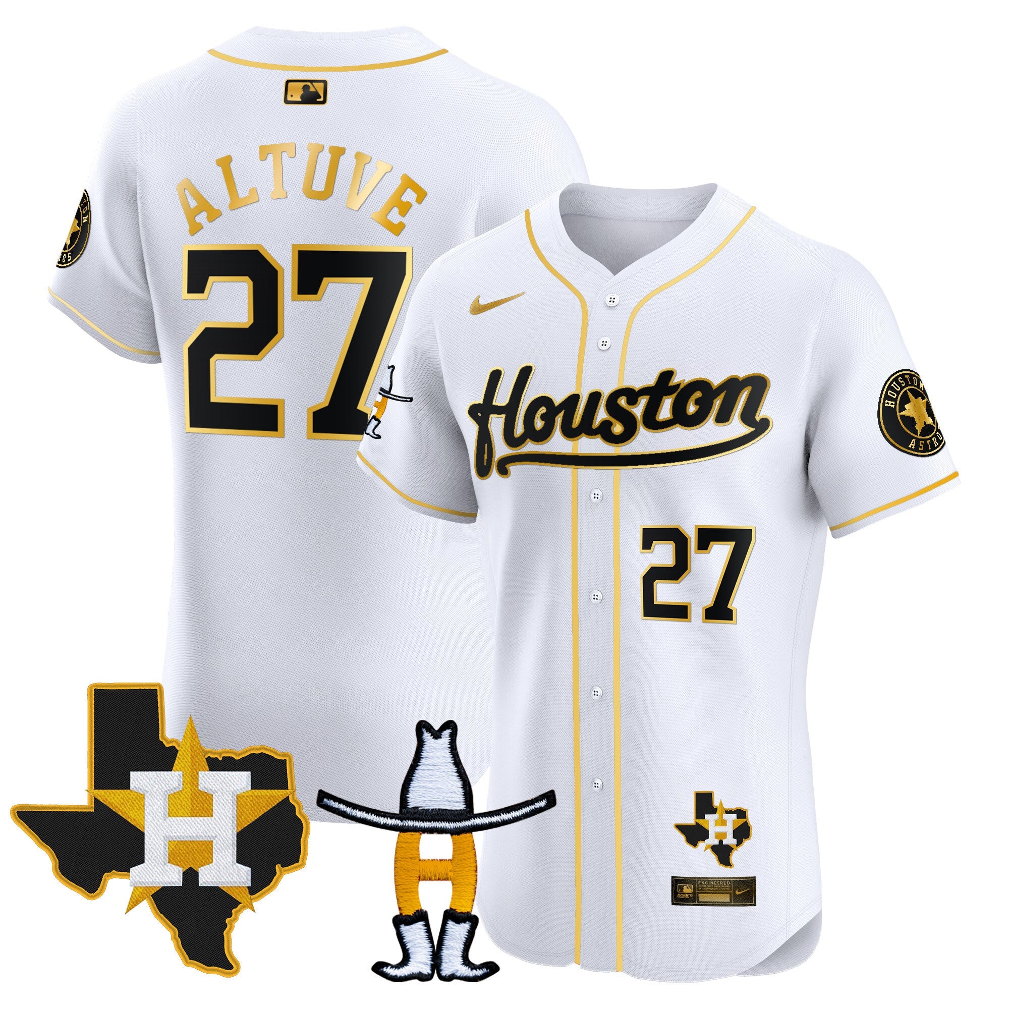 Men’s Houston Houston Rodeo Patch Vapor Premier Elite Jersey